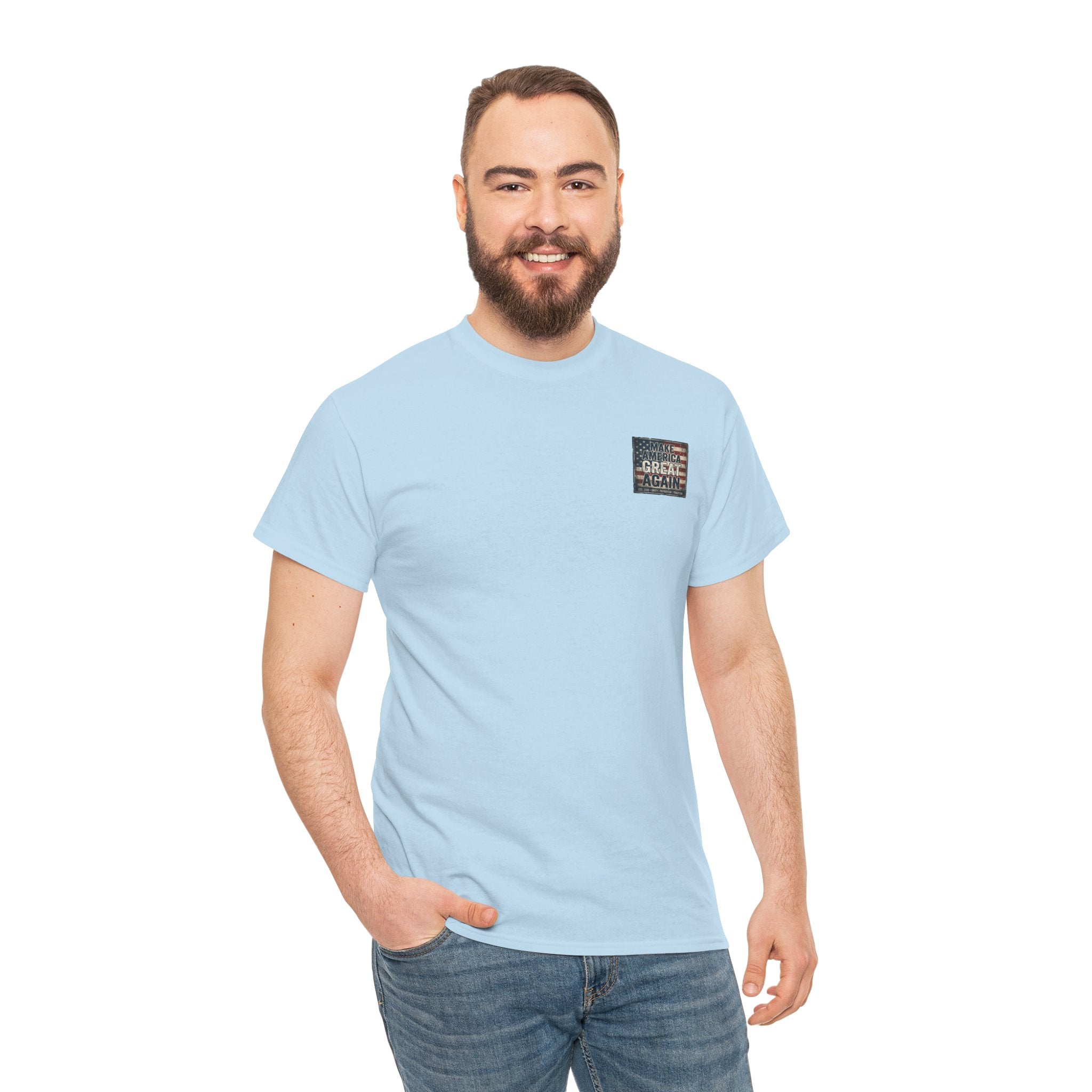 Make America Great Again T‑Shirt — Vintage Flag Patriotic Tee
