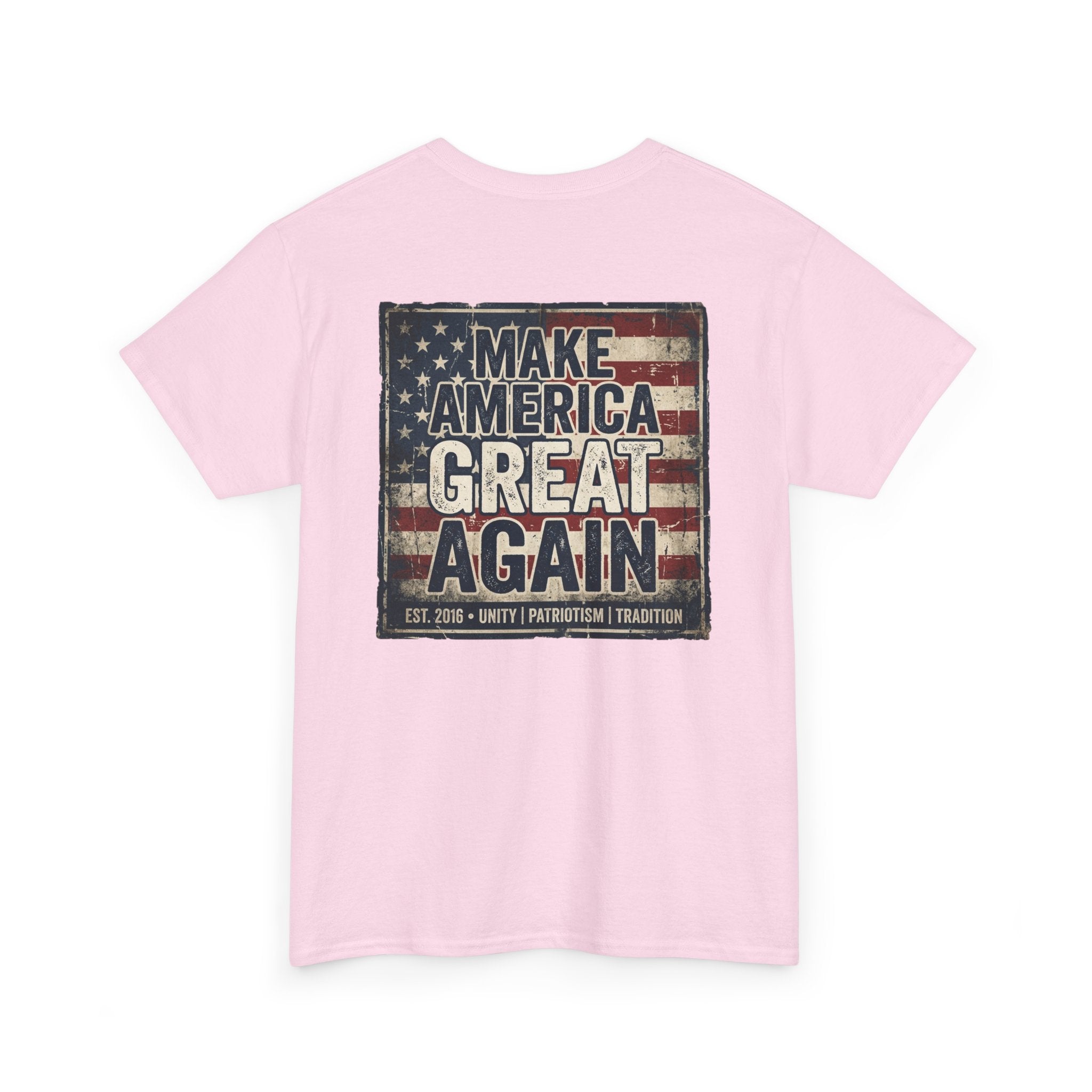 Make America Great Again T‑Shirt — Vintage Flag Patriotic Tee