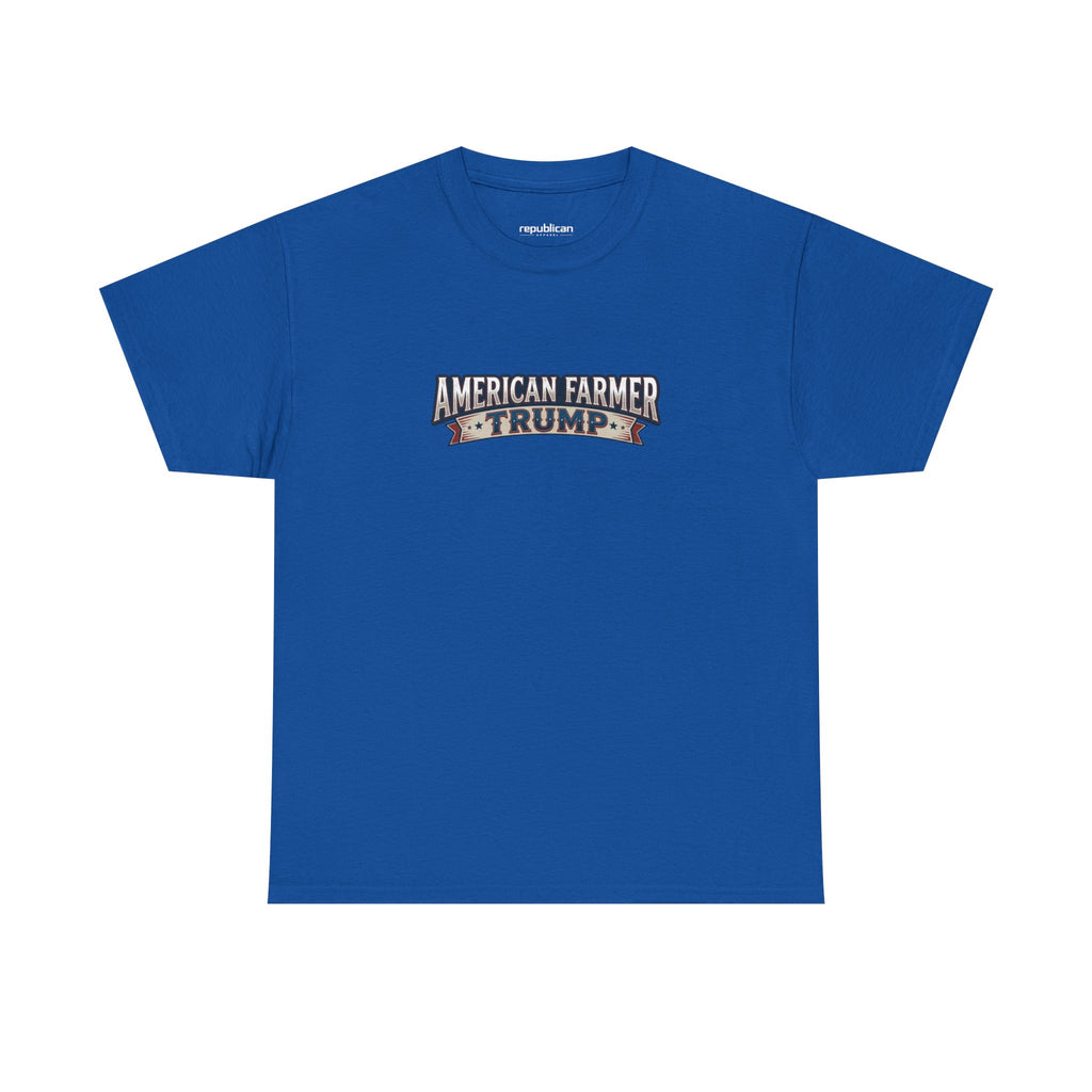 American Farmer Trump T-Shirt – Patriotic Tractor Graphic Tee