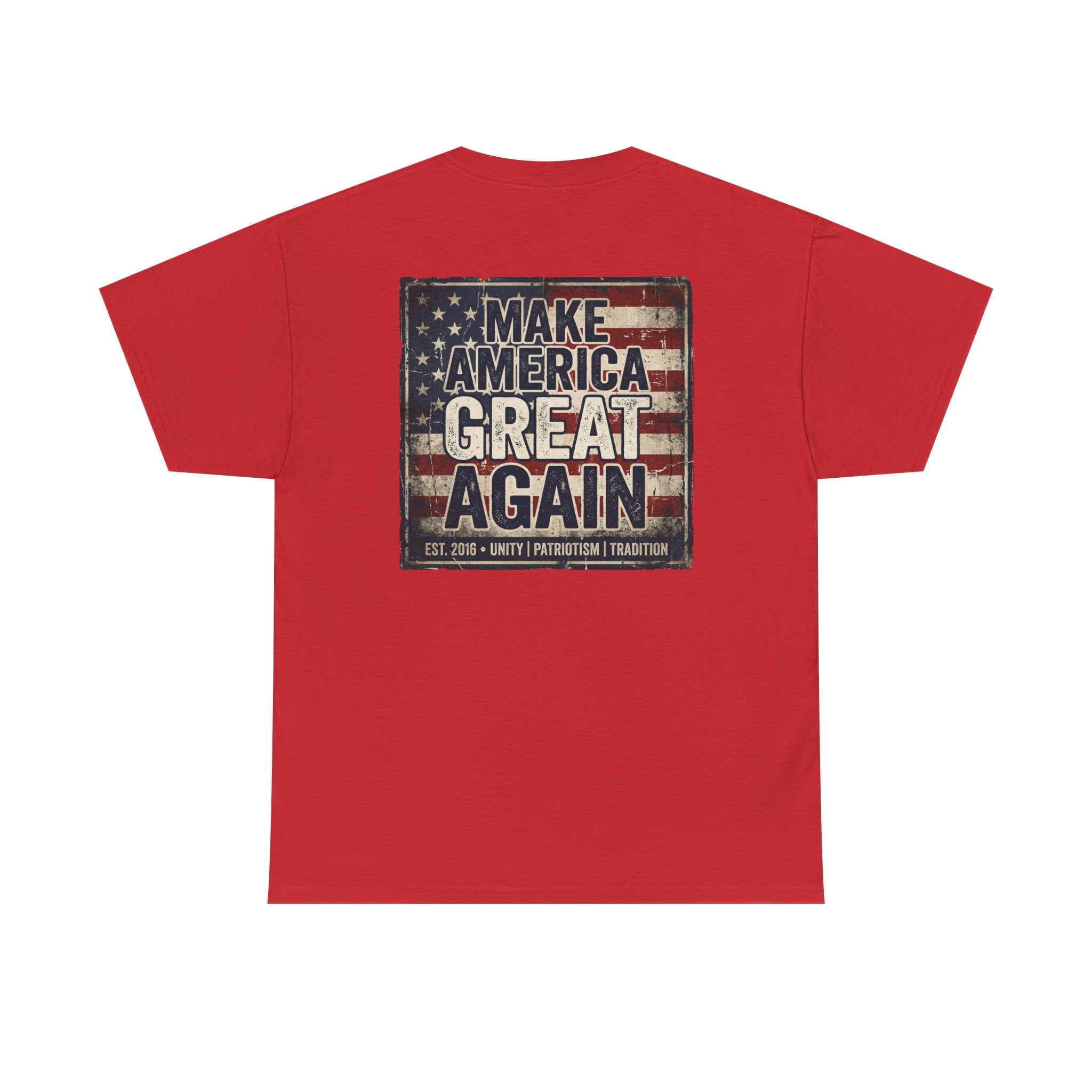 Make America Great Again T‑Shirt — Vintage Flag Patriotic Tee