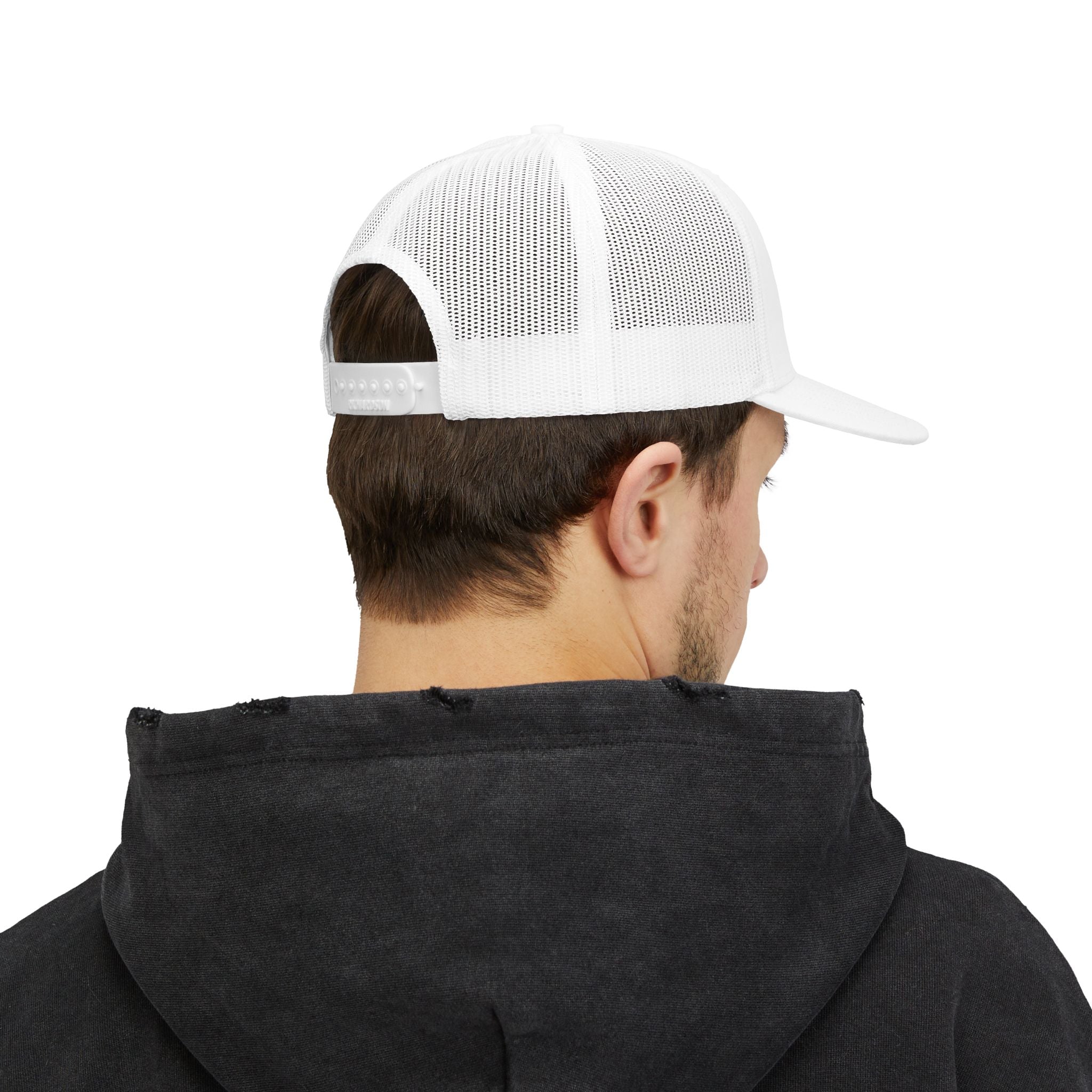 Trucker Cap with Cartoon Politician Portrait