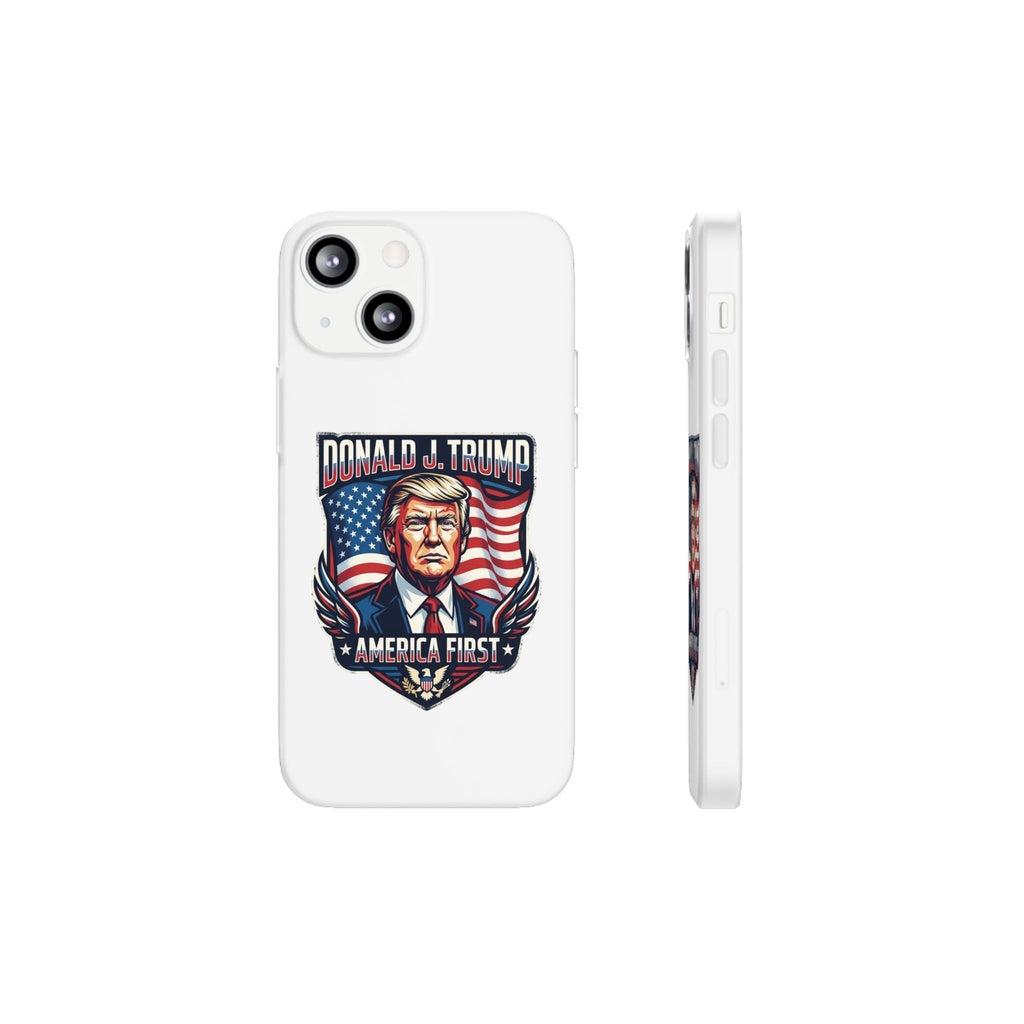 Political Phone Case — 'America First' Patriotic Shield Design
