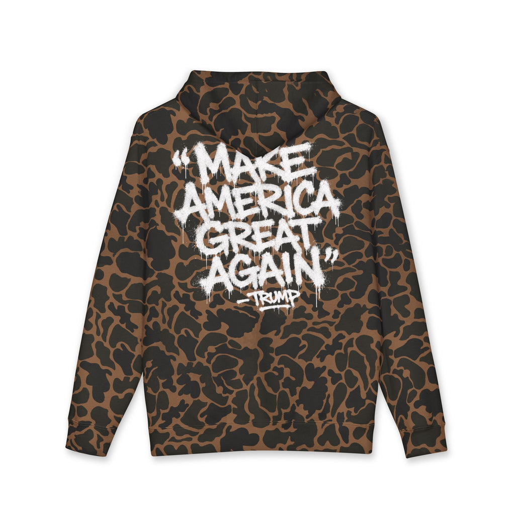 Trump Graffiti Hoodie — Urban Political Streetwear