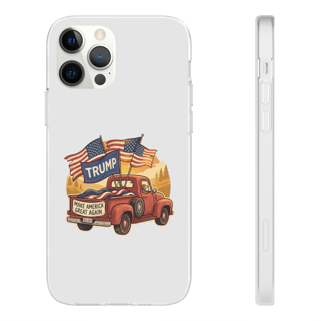 Trump Truck Phone Case — Patriotic MAGA Flag iPhone Case