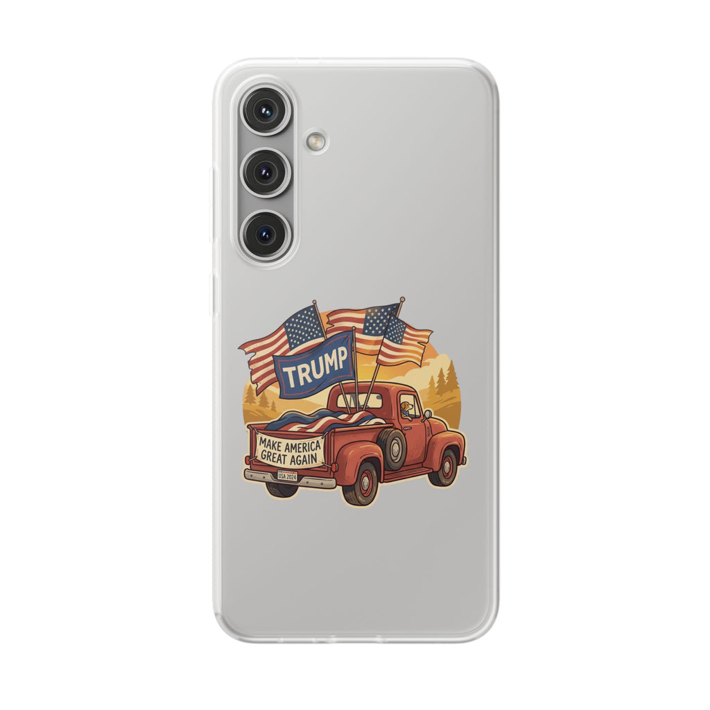 Trump Truck Phone Case — Patriotic MAGA Flag iPhone Case