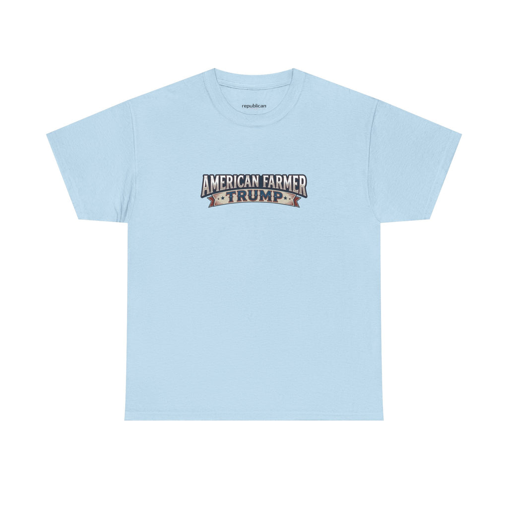 American Farmer Trump T-Shirt – Patriotic Tractor Graphic Tee