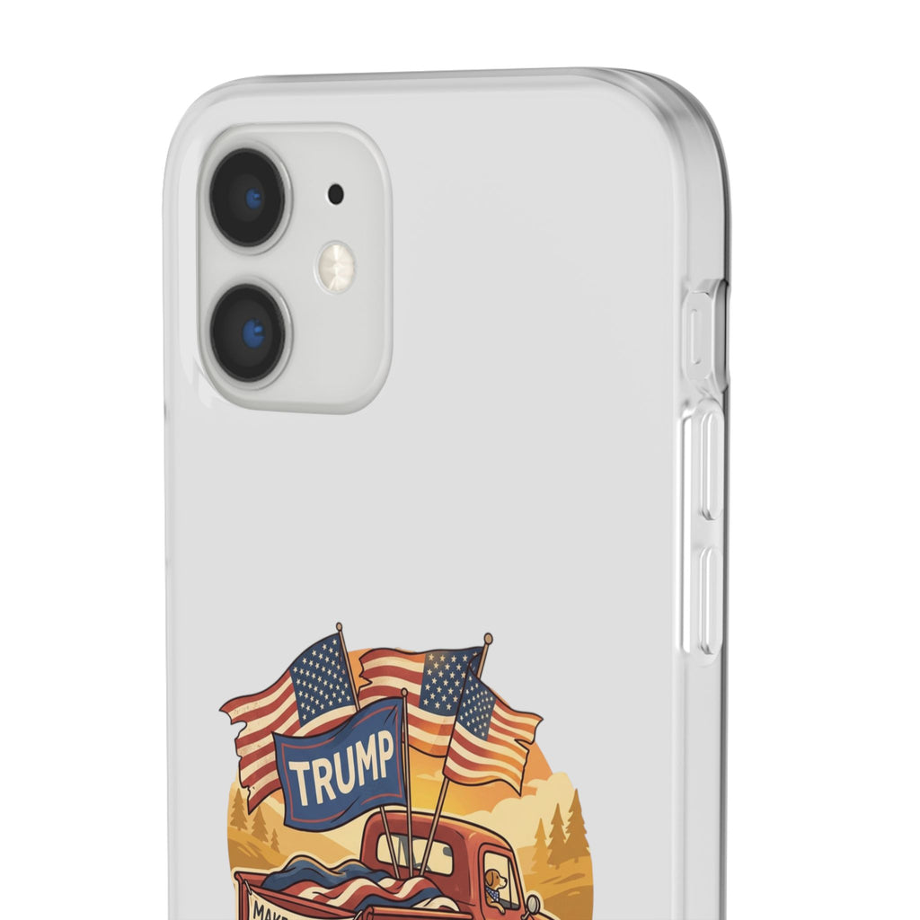 Trump Truck Phone Case — Patriotic MAGA Flag iPhone Case