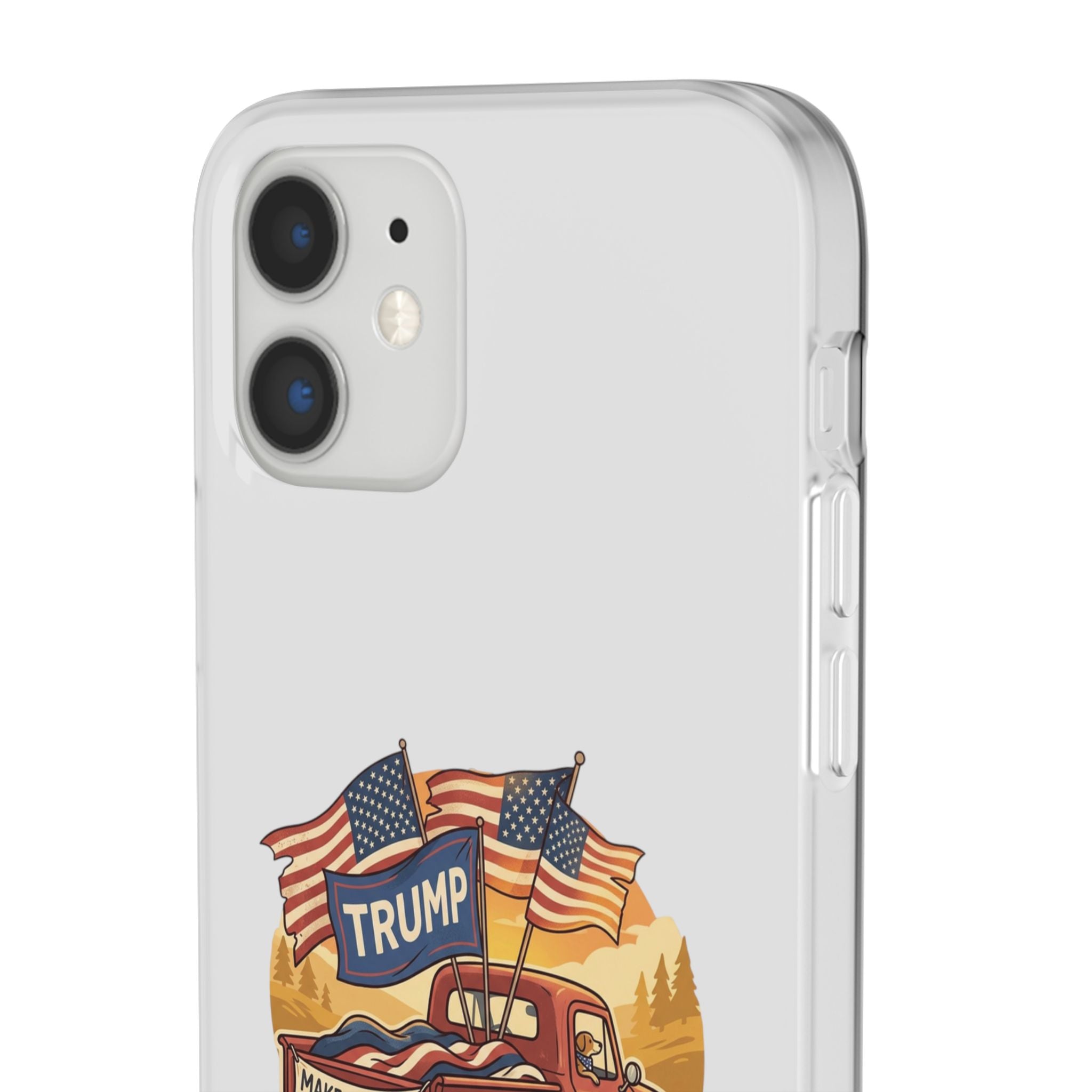 Trump Truck Phone Case — Patriotic MAGA Flag iPhone Case