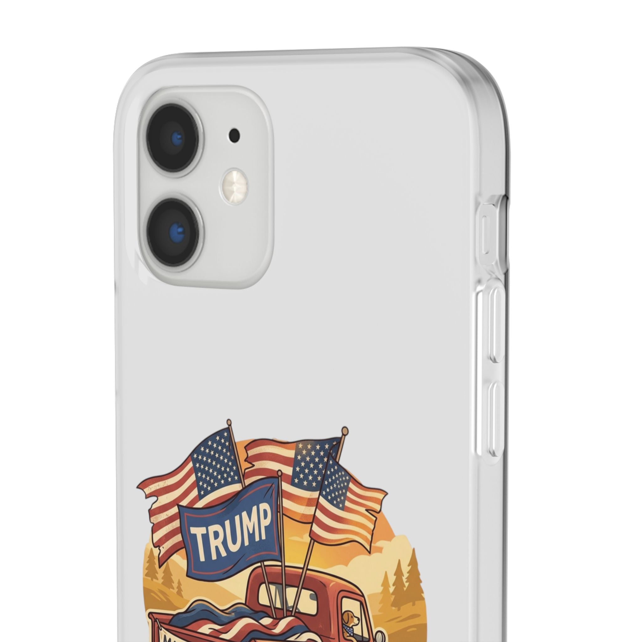 Trump Truck Phone Case — Patriotic MAGA Flag iPhone Case