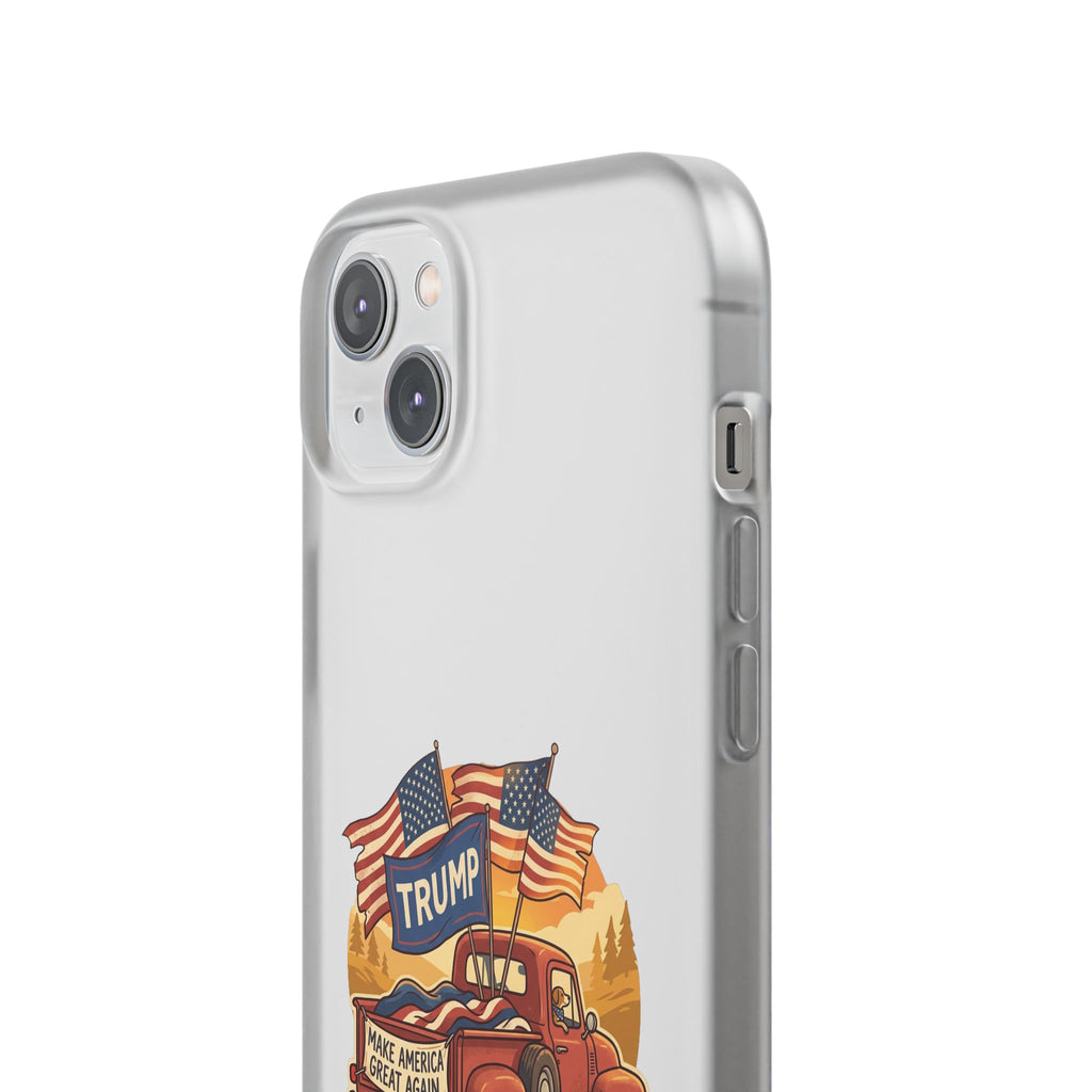 Trump Truck Phone Case — Patriotic MAGA Flag iPhone Case