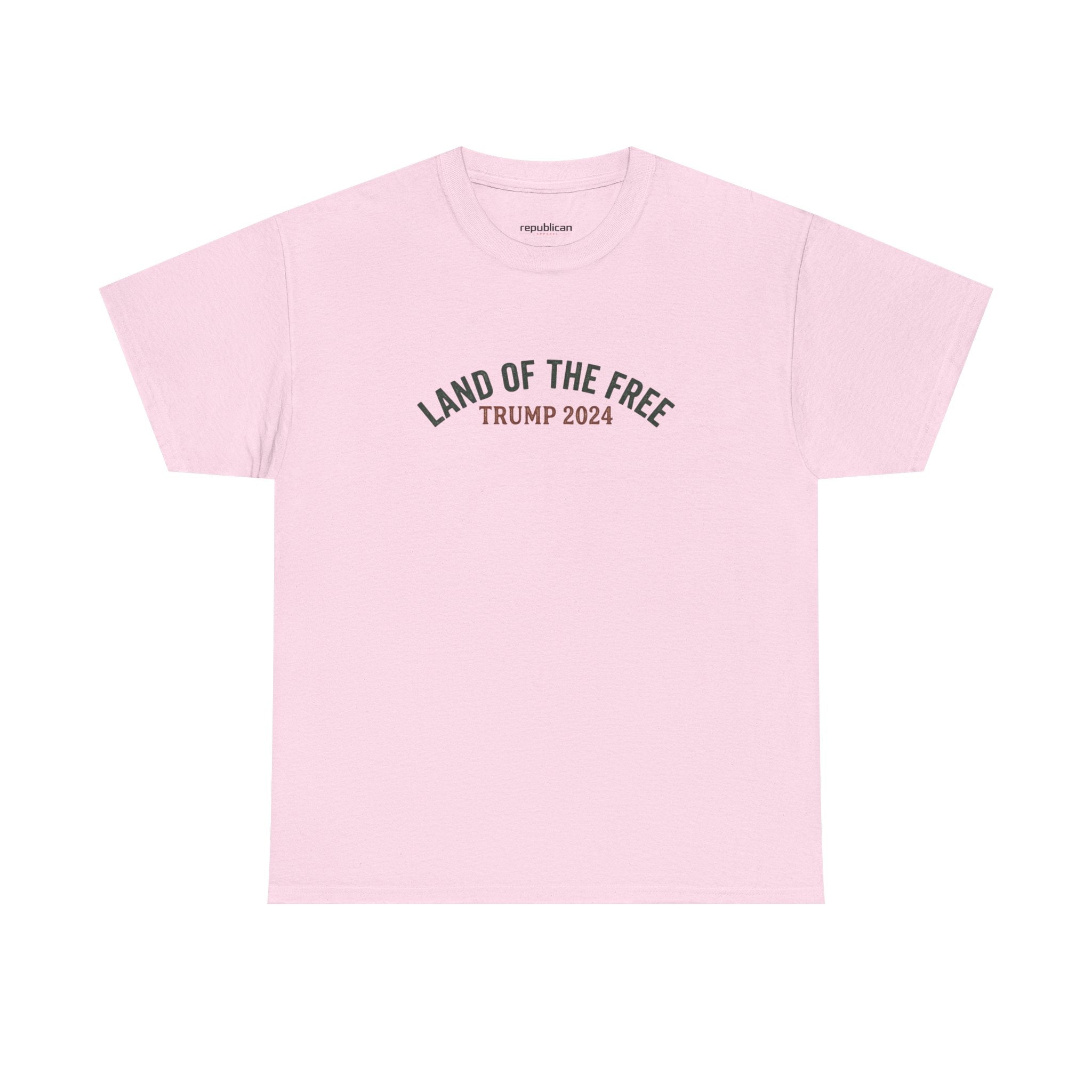 Land of the Free Graphic Tee – Vintage Mountain Campaign Design