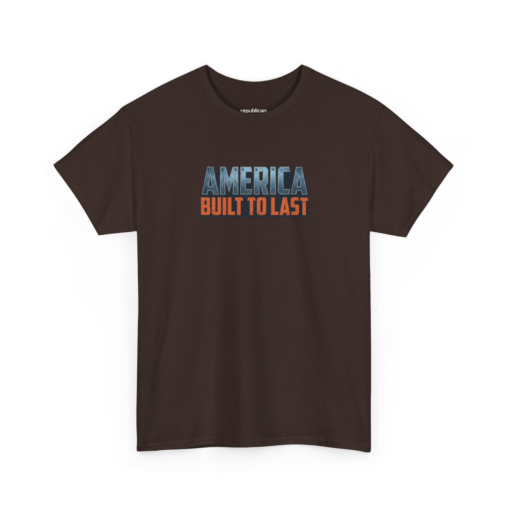 America Built to Last Tee — Trump 2024 Patriotic Graphic T-Shirt