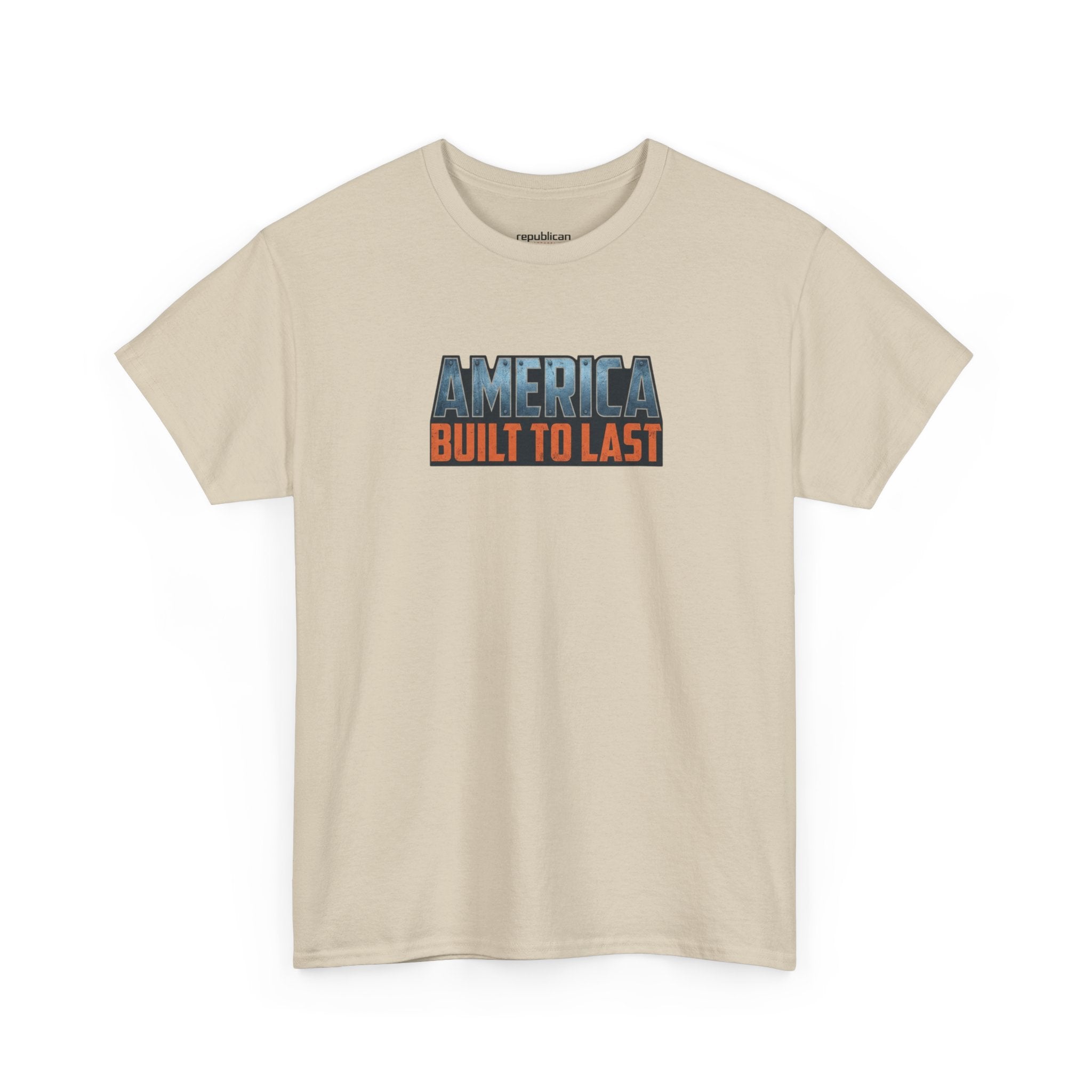 America Built to Last Tee — Trump 2024 Patriotic Graphic T-Shirt