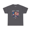 Political Graphic Tee — "America First" Patriotic President Portrait T‑Shirt