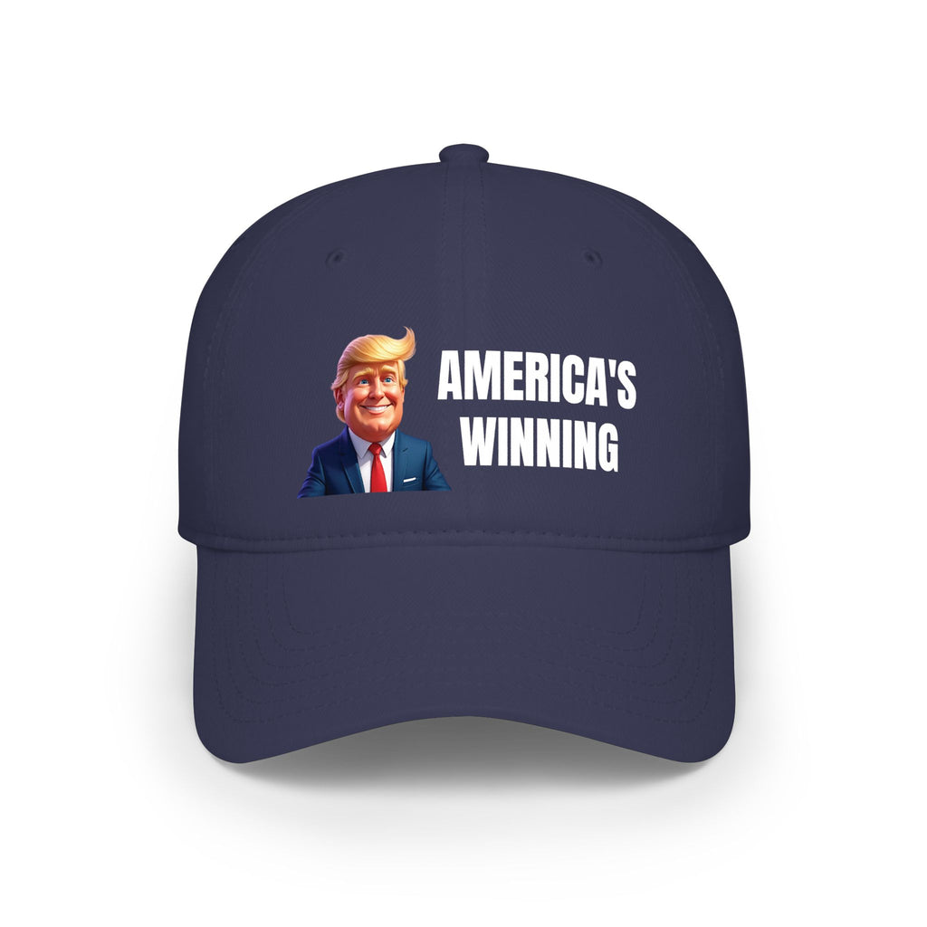 America's Winning Baseball Cap — Patriotic Trump Red Low Profile Hat