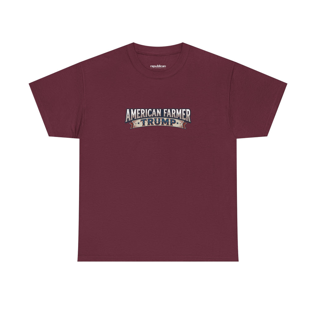 American Farmer Trump T-Shirt – Patriotic Tractor Graphic Tee
