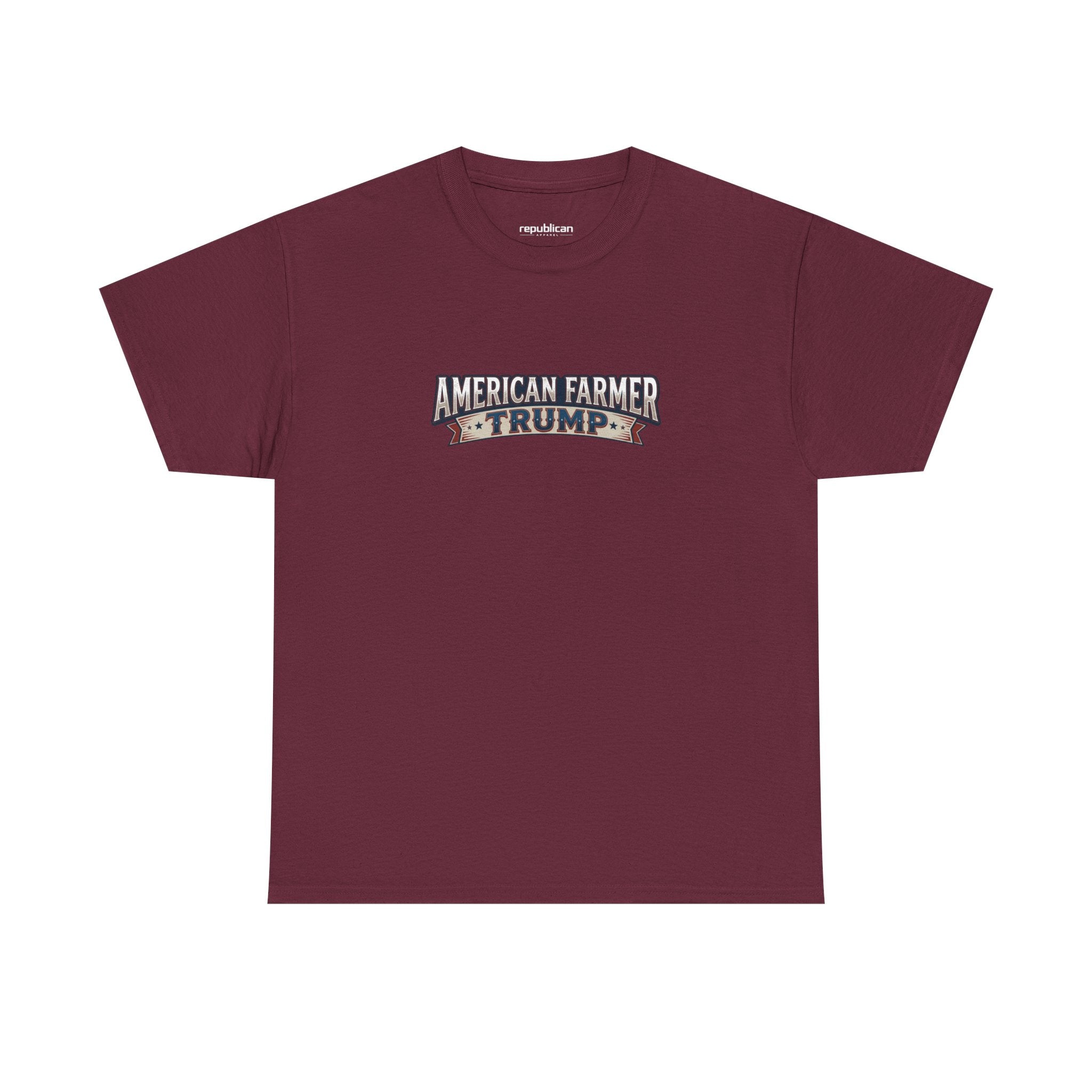 American Farmer Trump T-Shirt – Patriotic Tractor Graphic Tee