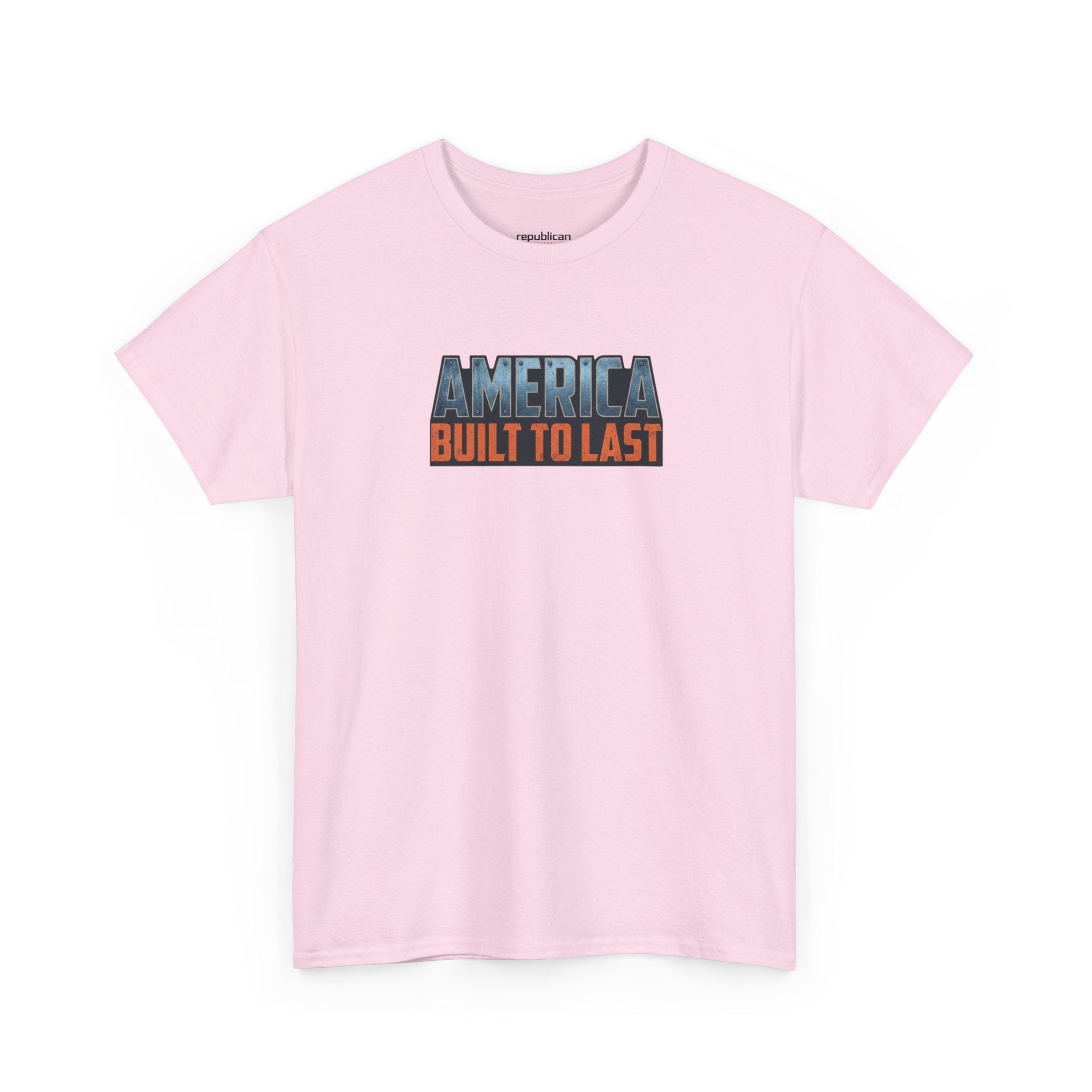 America Built to Last Tee — Trump 2024 Patriotic Graphic T-Shirt