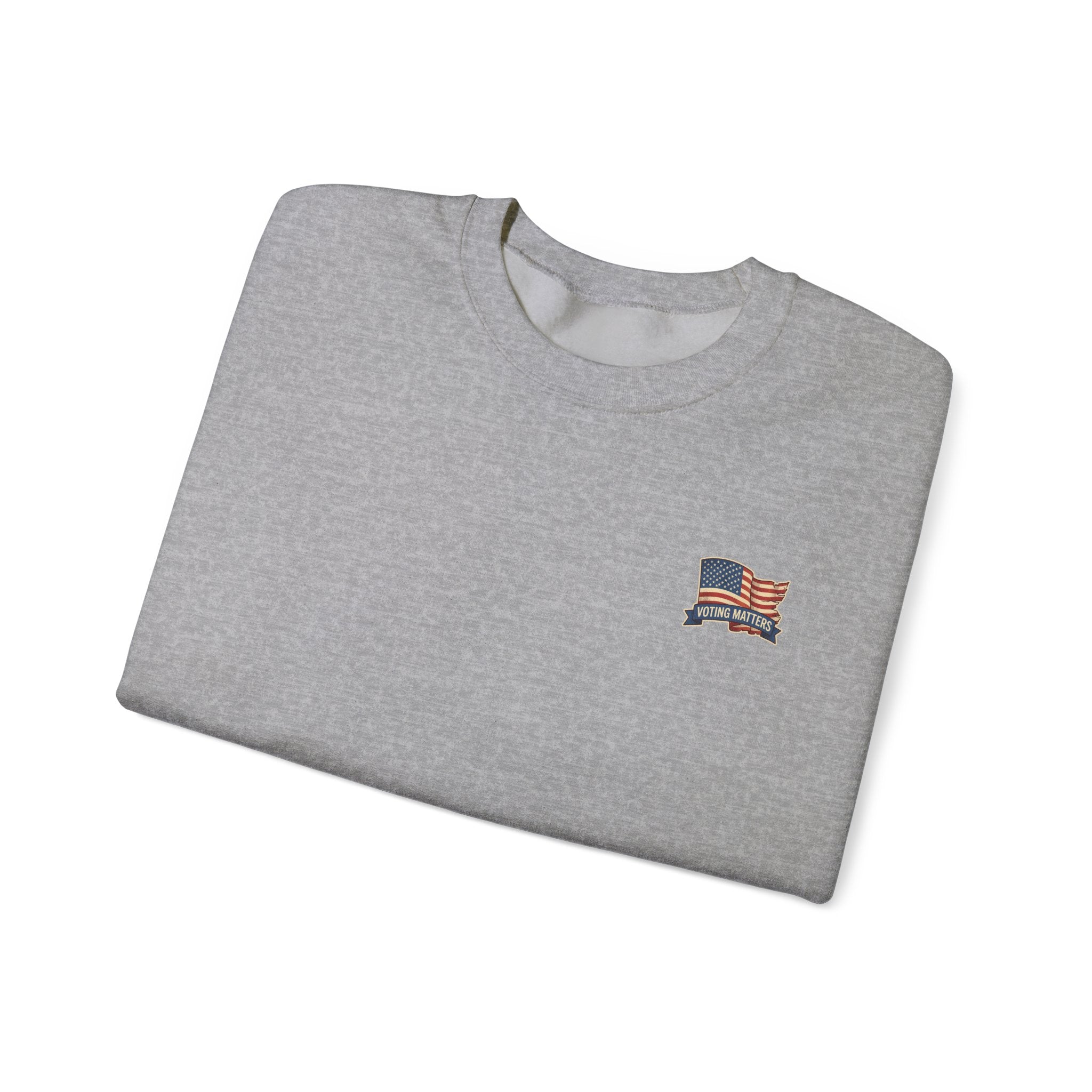 Crewneck Sweatshirt - Vintage Truck with Trump Flags | Make America Great Again Pullover