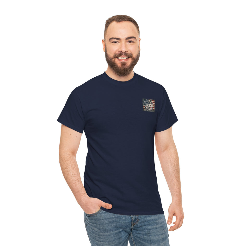 Make America Great Again T‑Shirt — Vintage Flag Patriotic Tee