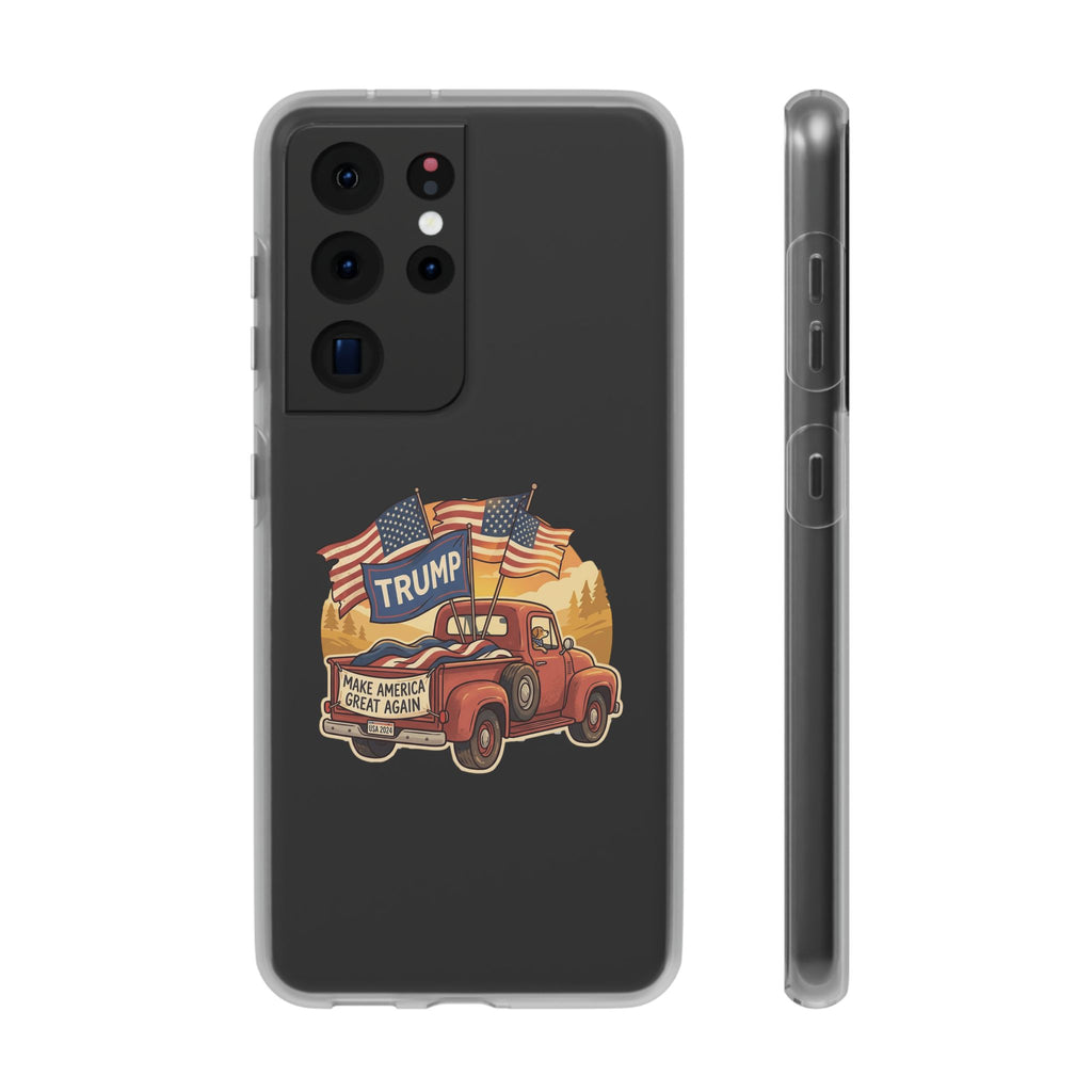 Trump Truck Phone Case — Patriotic MAGA Flag iPhone Case