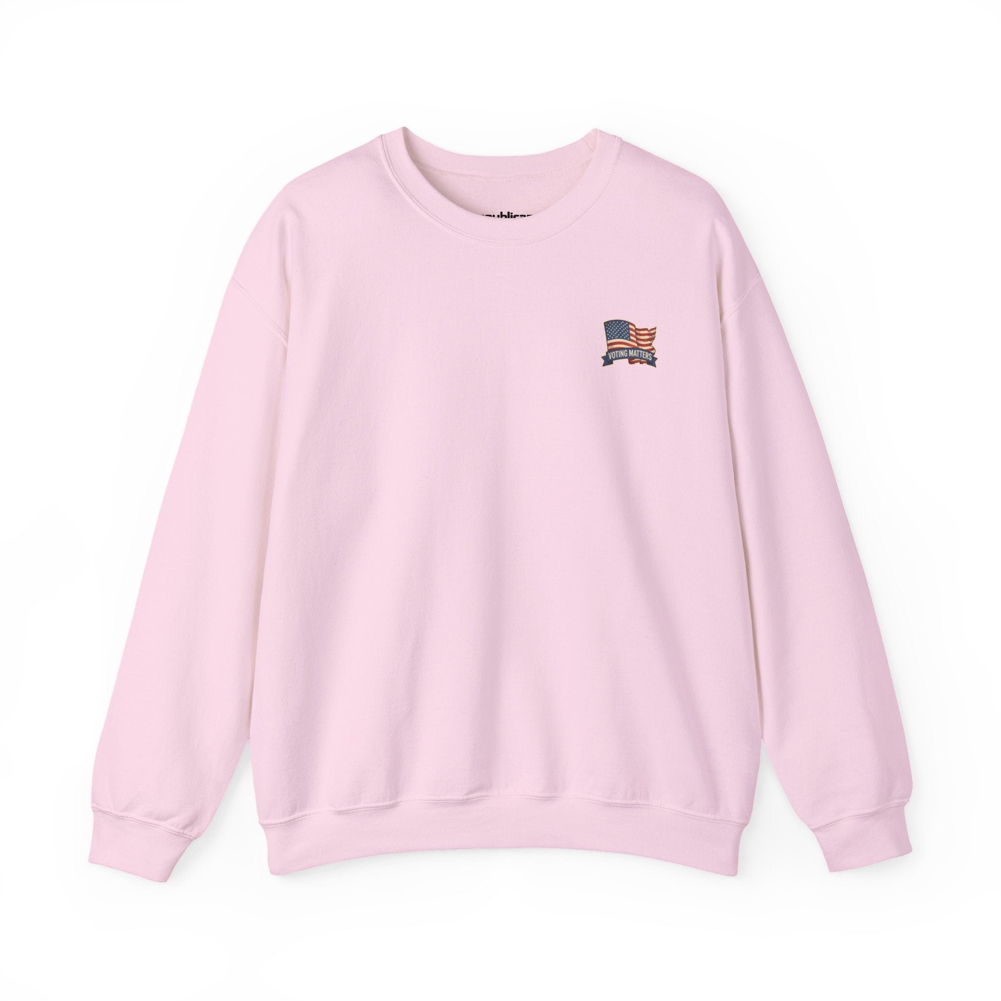 Crewneck Sweatshirt - Vintage Truck with Trump Flags | Make America Great Again Pullover