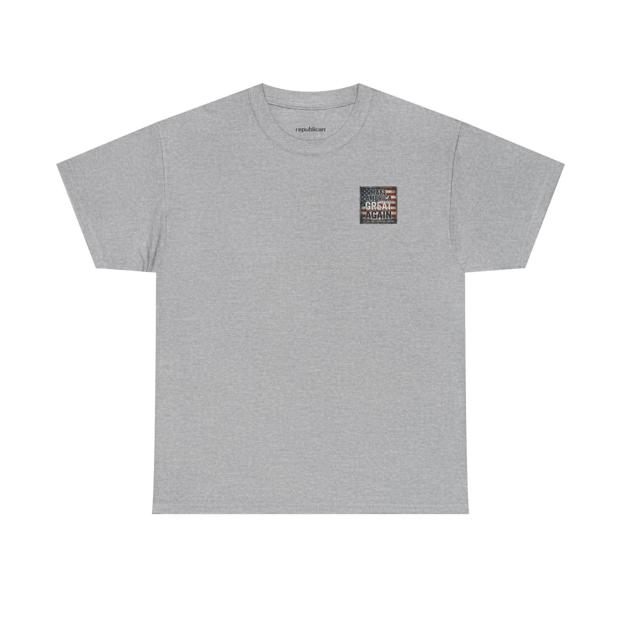Make America Great Again T‑Shirt — Vintage Flag Patriotic Tee