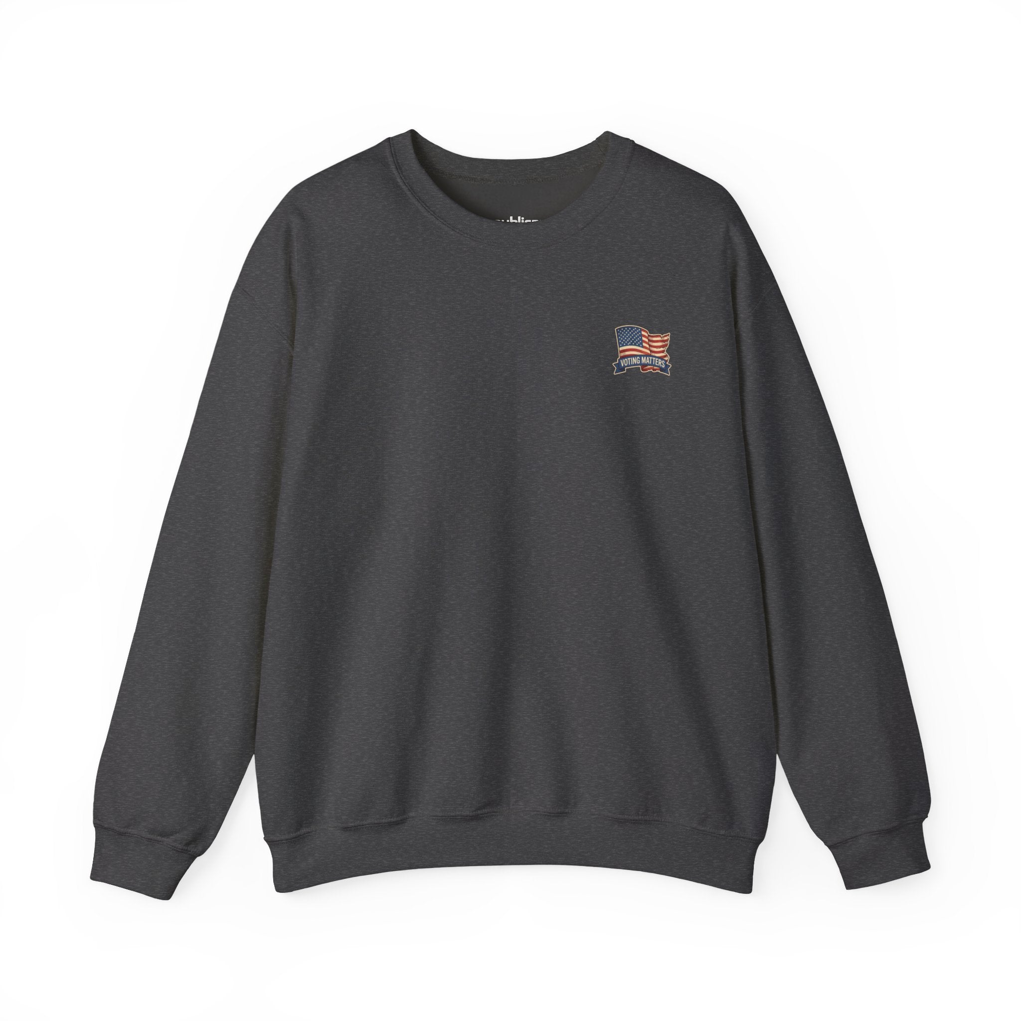 Crewneck Sweatshirt - Vintage Truck with Trump Flags | Make America Great Again Pullover