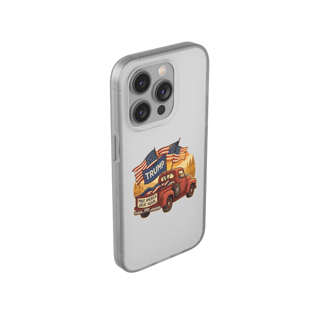 Trump Truck Phone Case — Patriotic MAGA Flag iPhone Case
