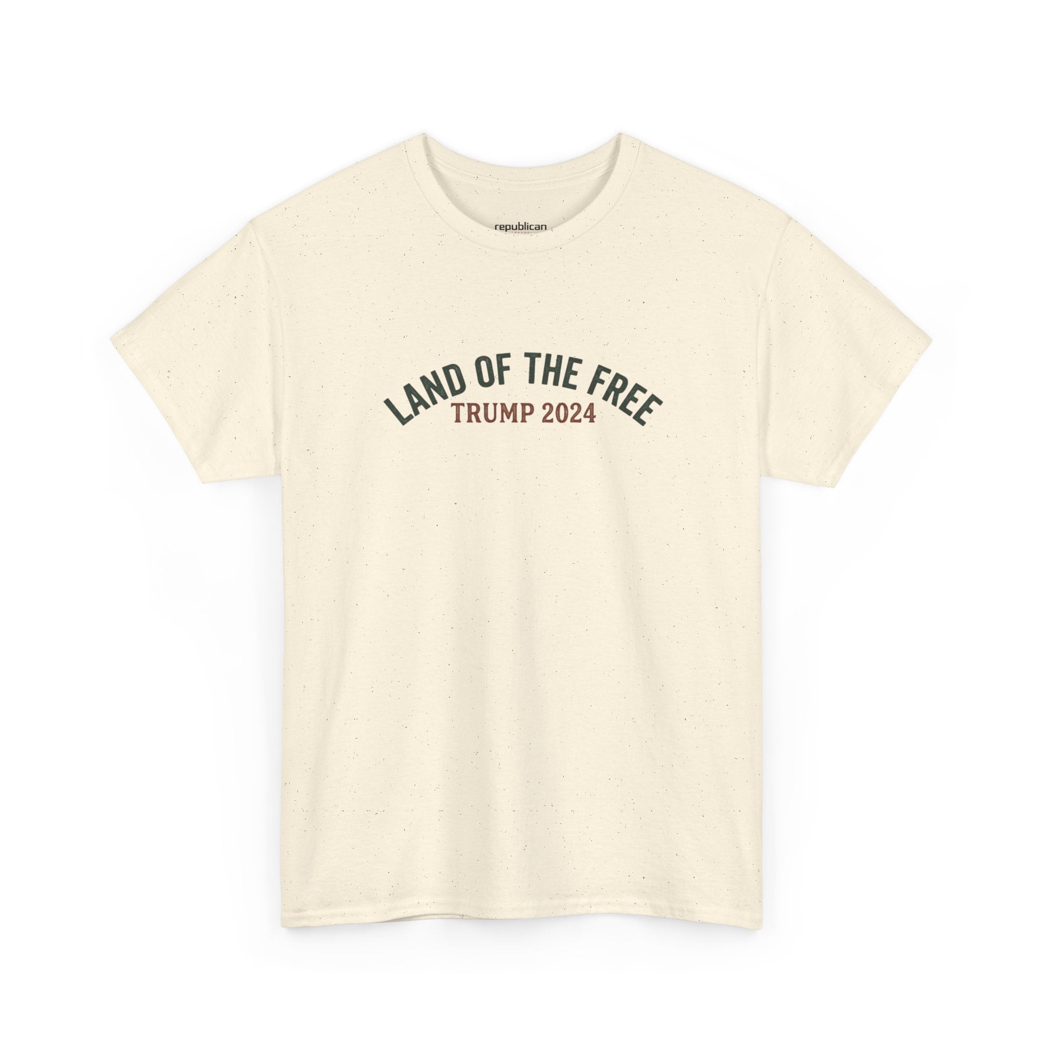 Land of the Free Graphic Tee – Vintage Mountain Campaign Design
