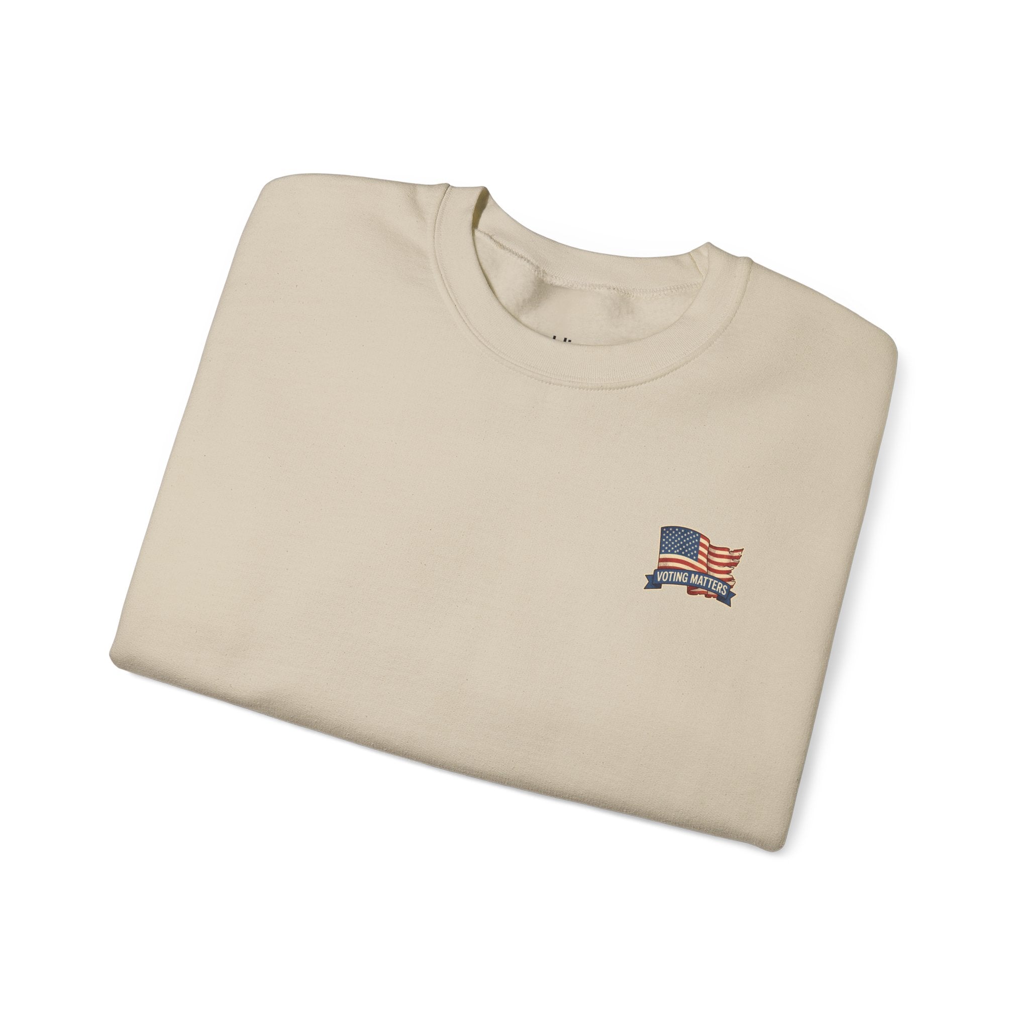Crewneck Sweatshirt - Vintage Truck with Trump Flags | Make America Great Again Pullover