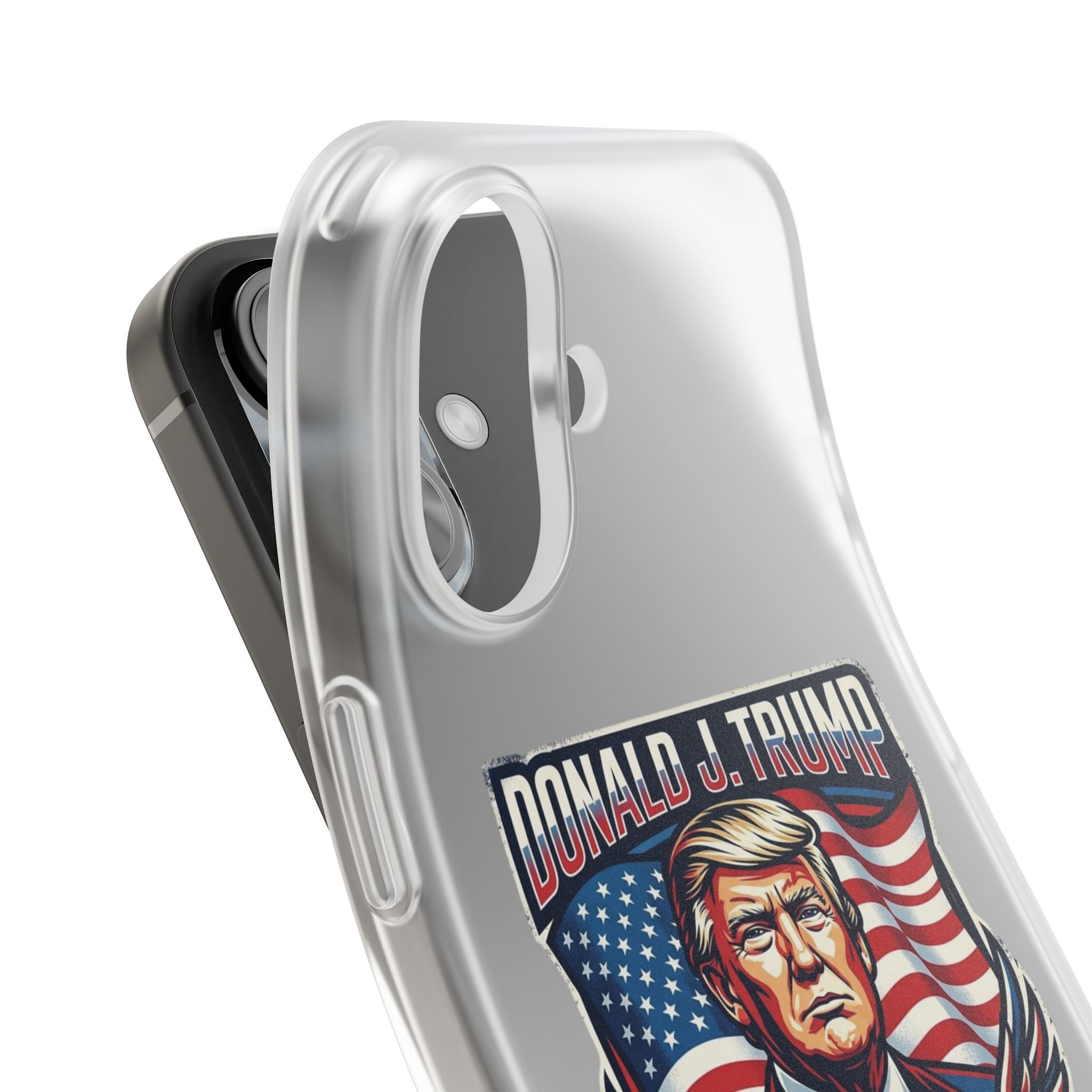 Political Phone Case — 'America First' Patriotic Shield Design