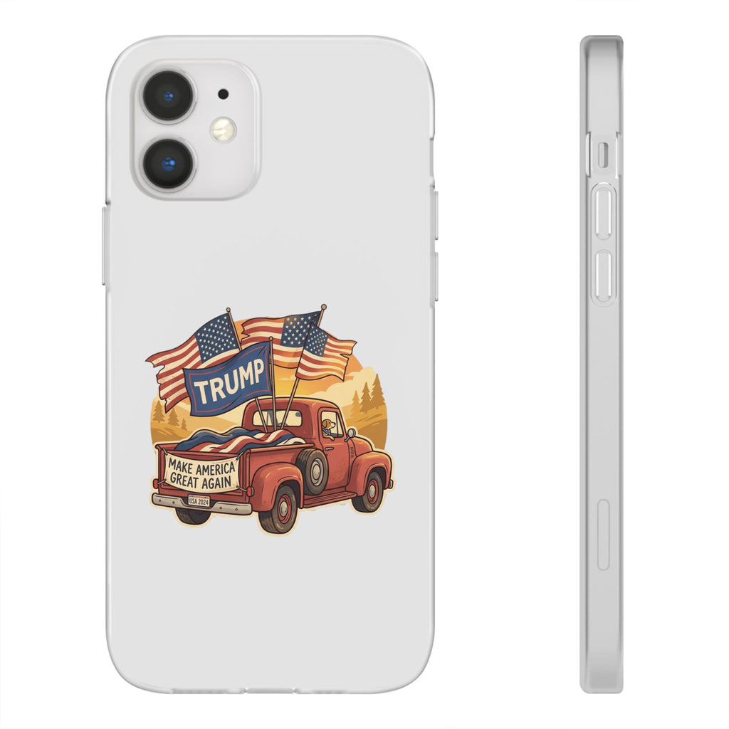 Trump Truck Phone Case — Patriotic MAGA Flag iPhone Case
