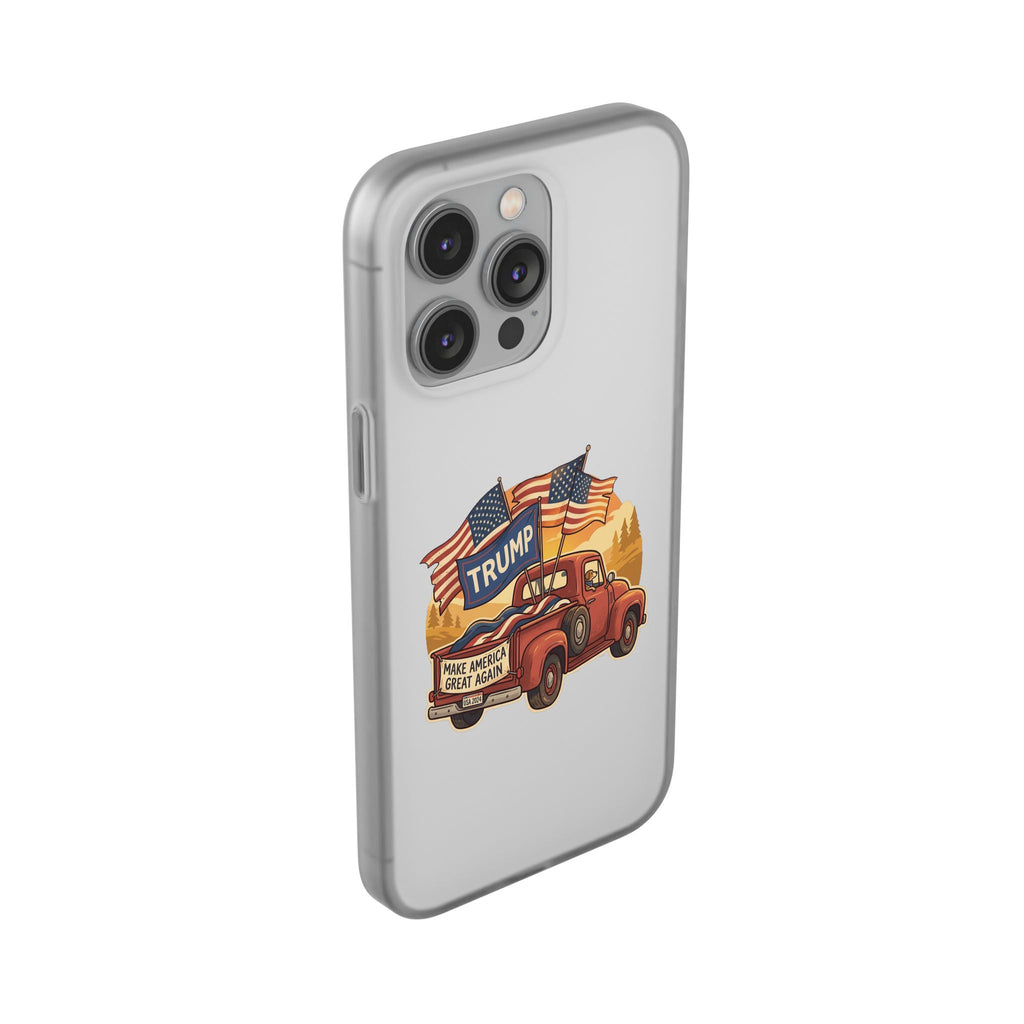Trump Truck Phone Case — Patriotic MAGA Flag iPhone Case