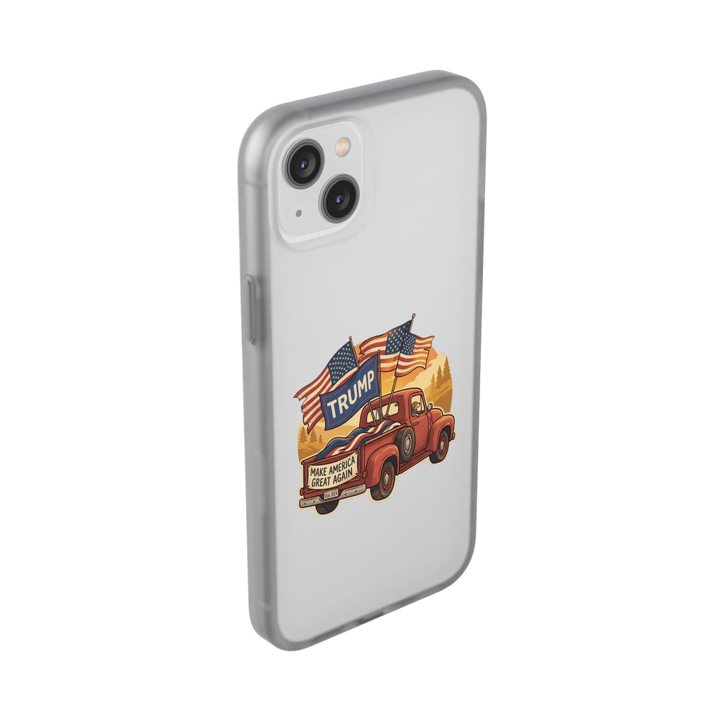 Trump Truck Phone Case — Patriotic MAGA Flag iPhone Case