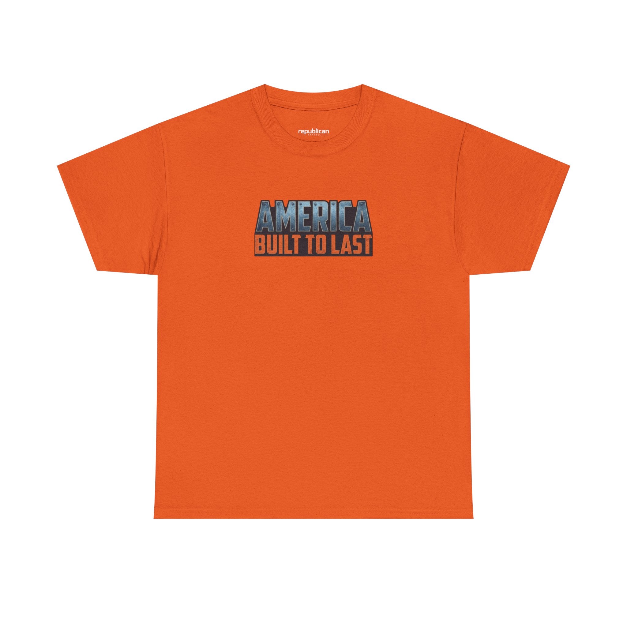 America Built to Last Tee — Trump 2024 Patriotic Graphic T-Shirt