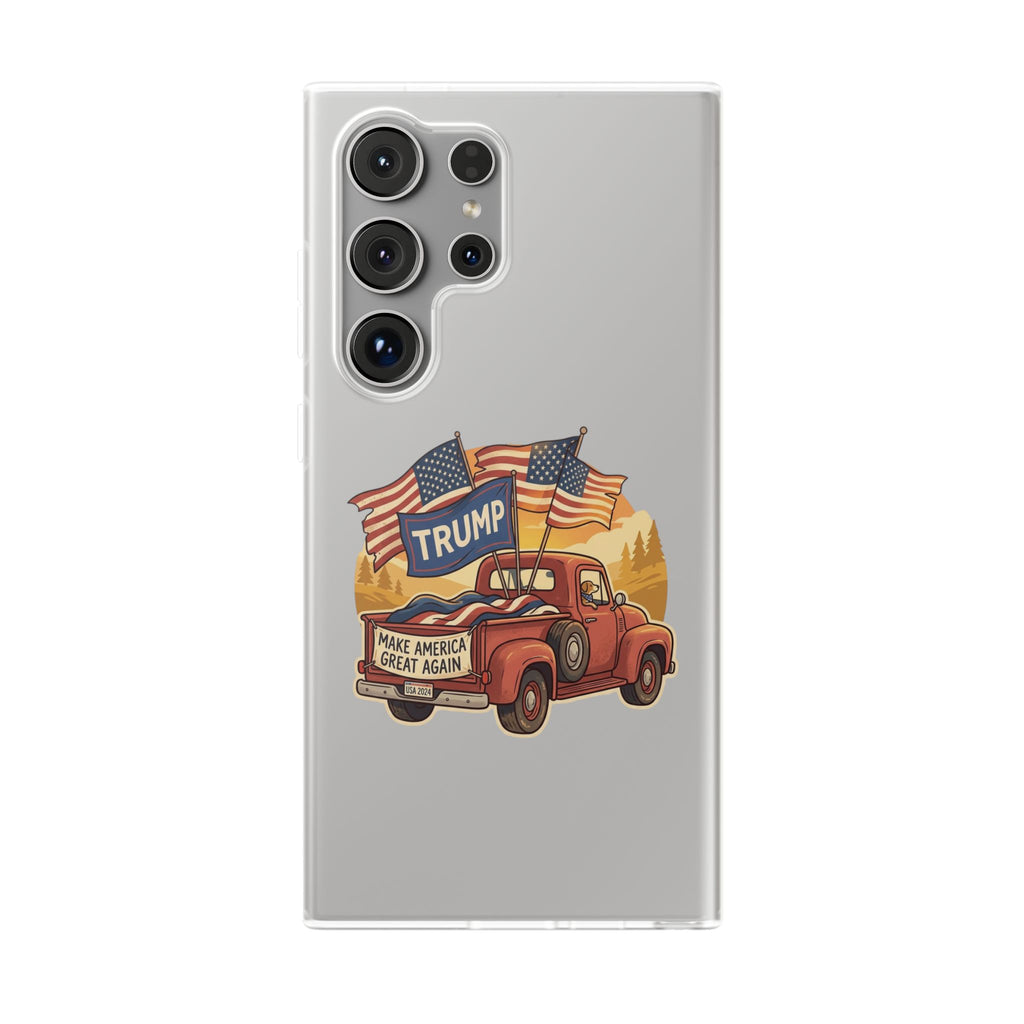 Trump Truck Phone Case — Patriotic MAGA Flag iPhone Case