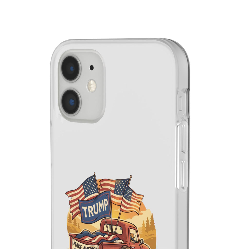 Trump Truck Phone Case — Patriotic MAGA Flag iPhone Case