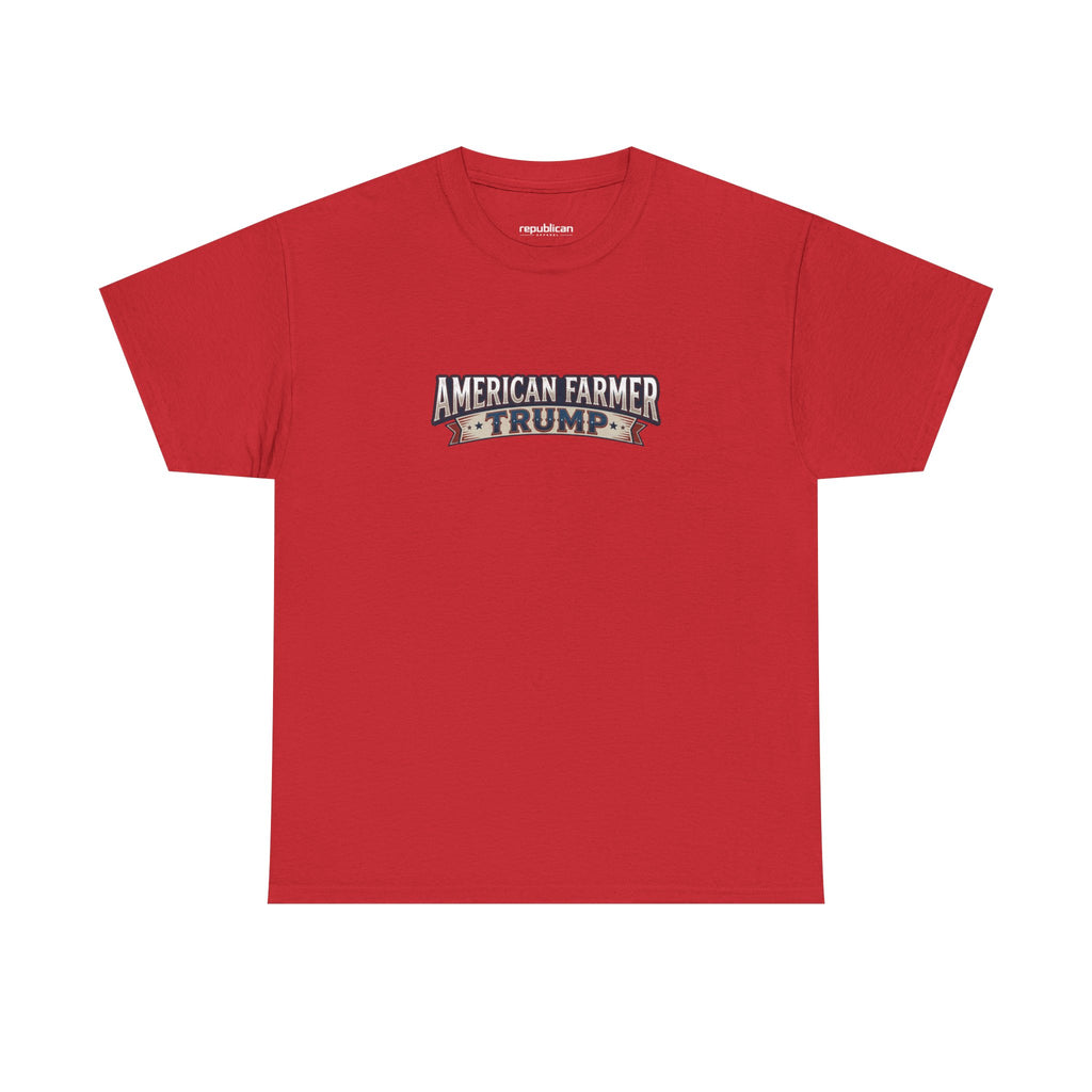 American Farmer Trump T-Shirt – Patriotic Tractor Graphic Tee