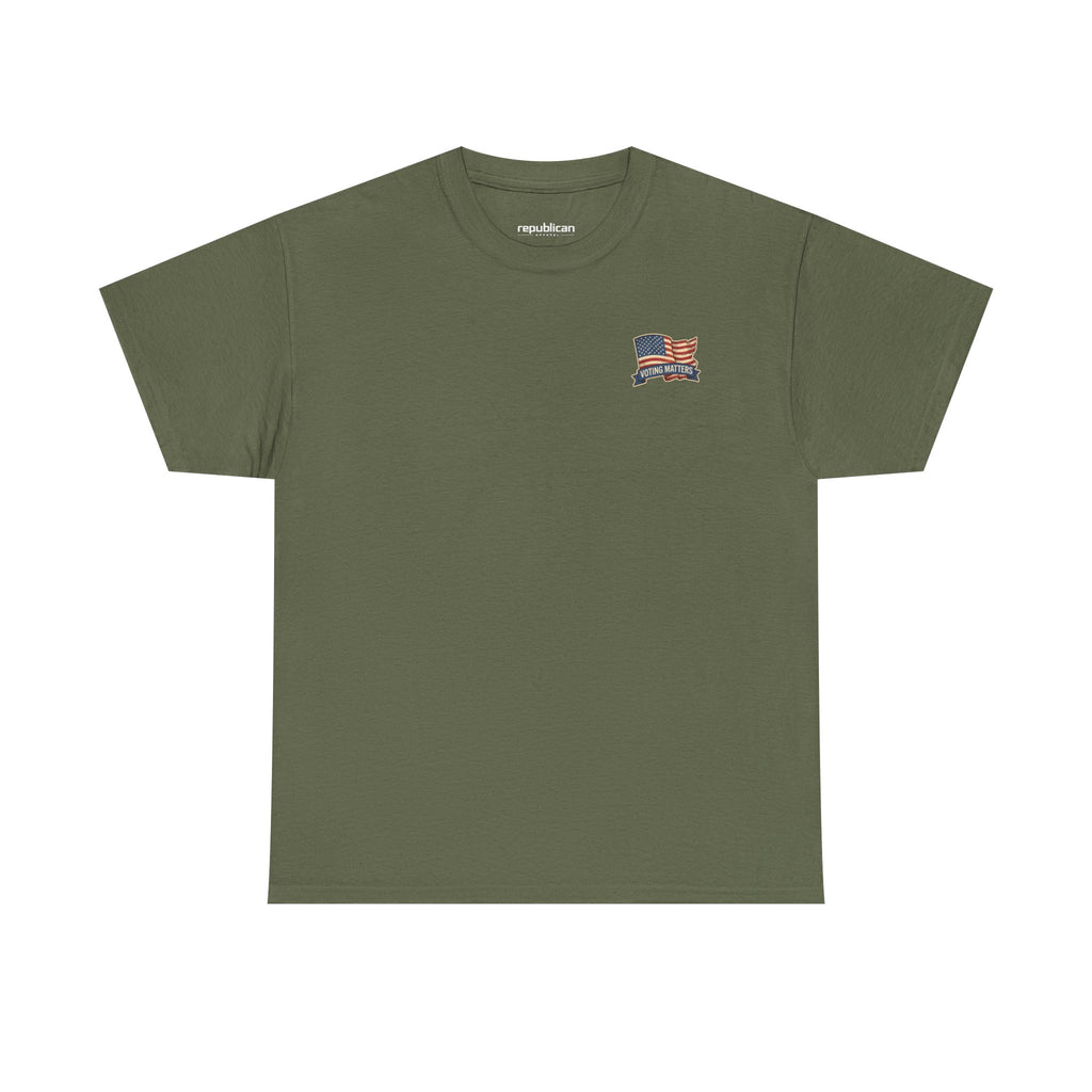 Trump Vintage Truck T-Shirt – Make America Great Again Flag Tee