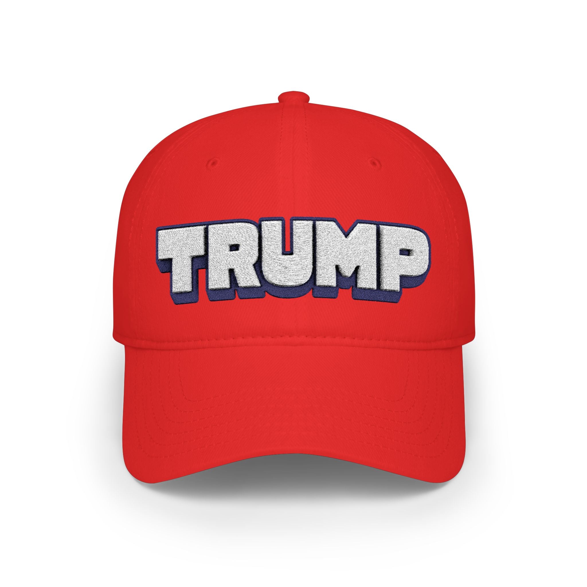 Trump Embroidered Red Baseball Cap – Patriotic 3D Lettering Hat