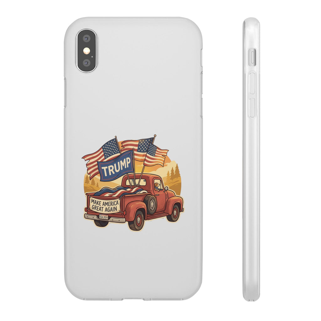 Trump Truck Phone Case — Patriotic MAGA Flag iPhone Case