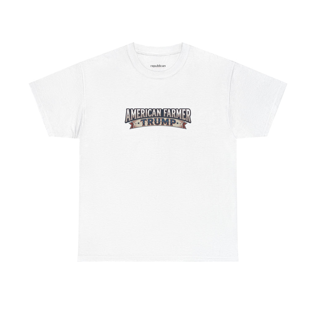 American Farmer Trump T-Shirt – Patriotic Tractor Graphic Tee