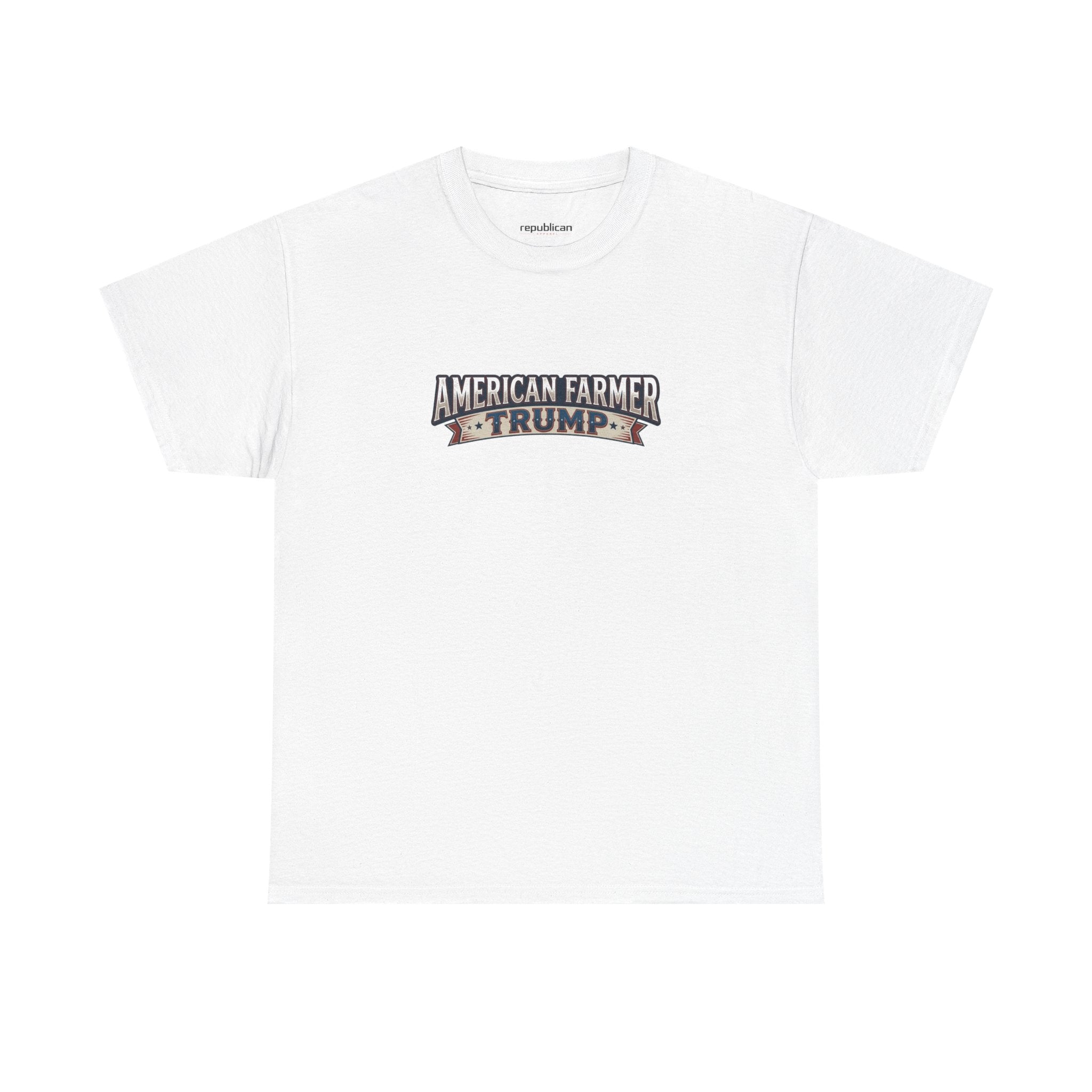 American Farmer Trump T-Shirt – Patriotic Tractor Graphic Tee