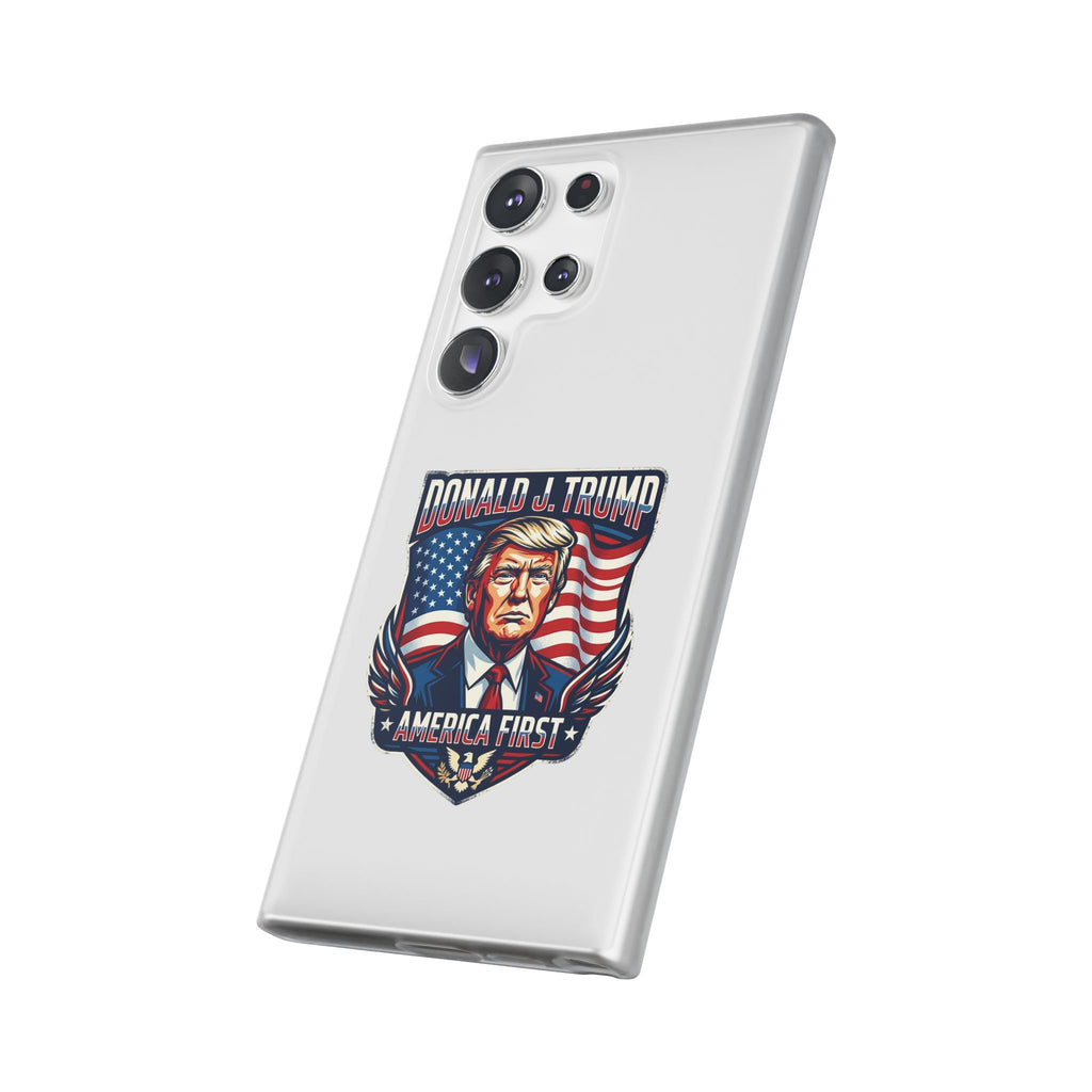 Political Phone Case — 'America First' Patriotic Shield Design