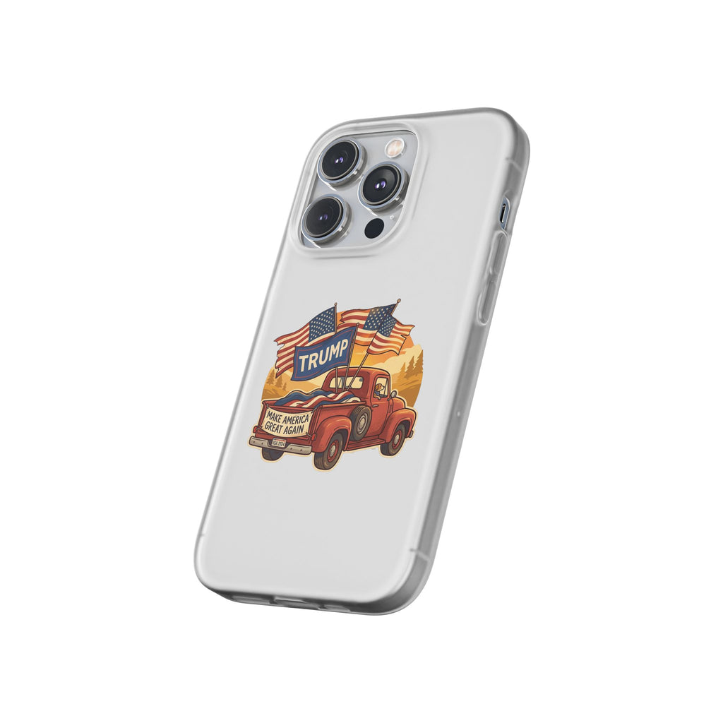 Trump Truck Phone Case — Patriotic MAGA Flag iPhone Case