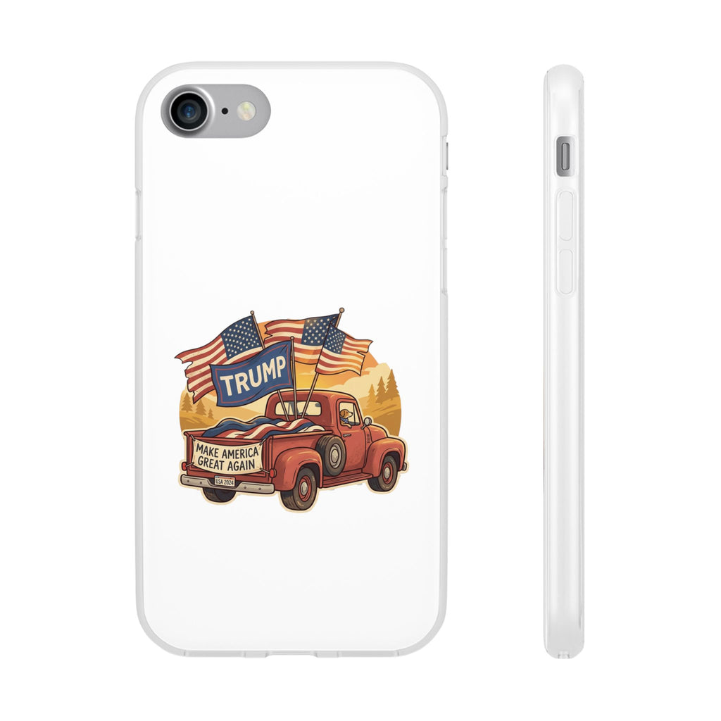 Trump Truck Phone Case — Patriotic MAGA Flag iPhone Case
