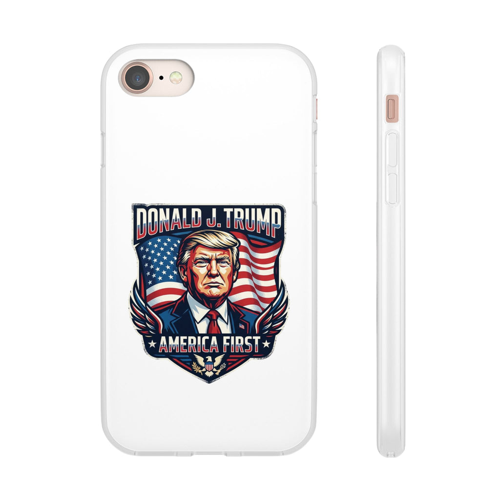 Political Phone Case — 'America First' Patriotic Shield Design