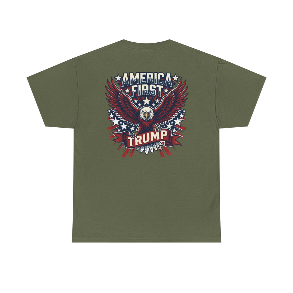 America First Eagle Tee — Patriotic Flag Graphic T-Shirt