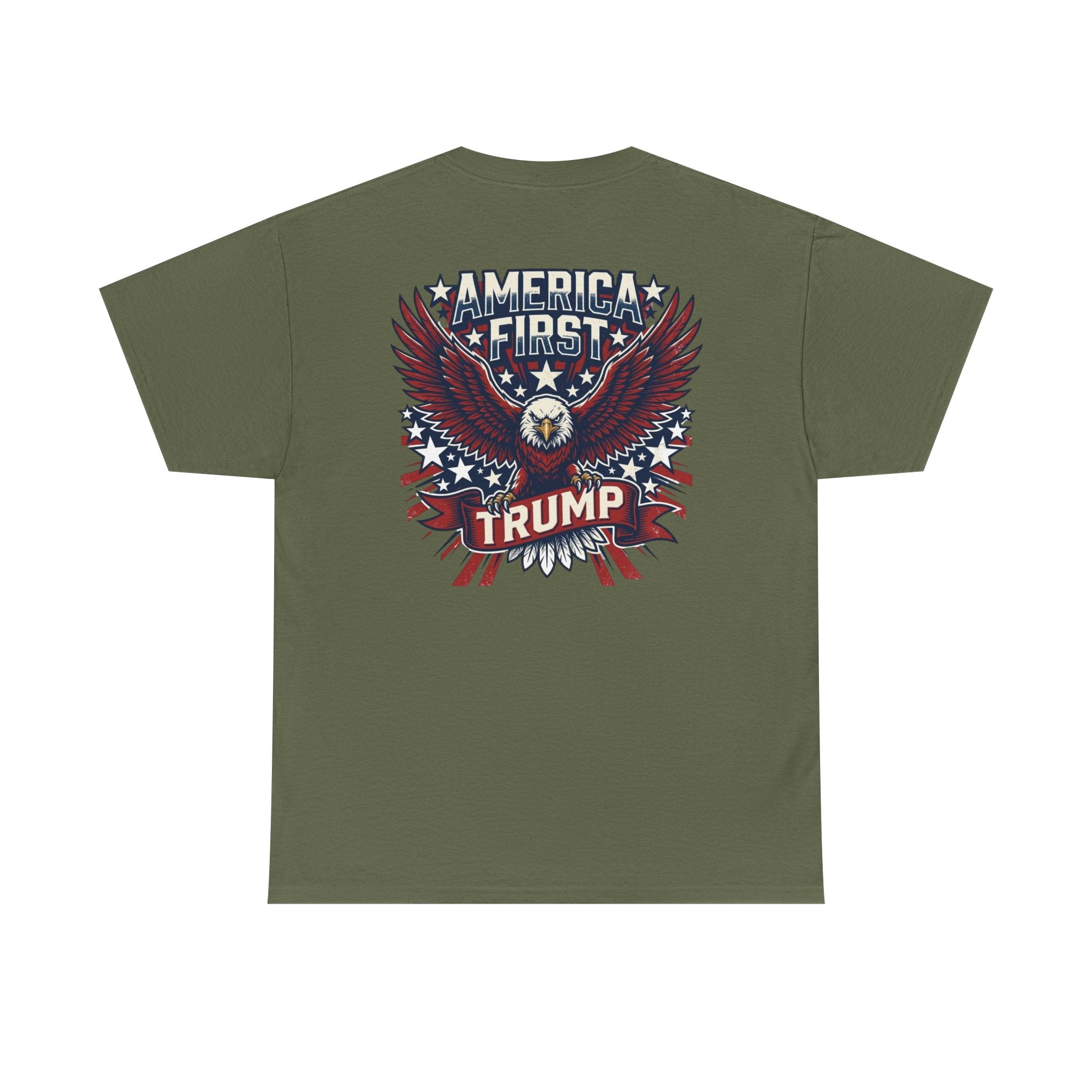 America First Eagle Tee — Patriotic Flag Graphic T-Shirt